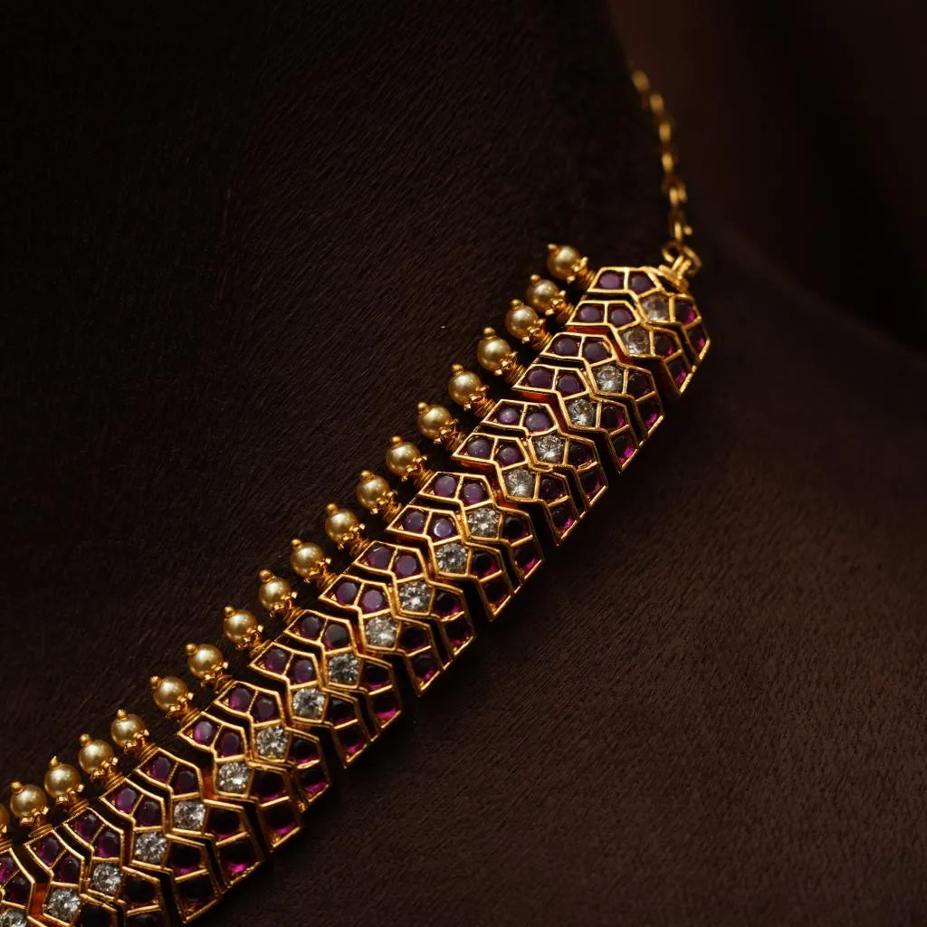 Mekhala Antique Necklace - Red