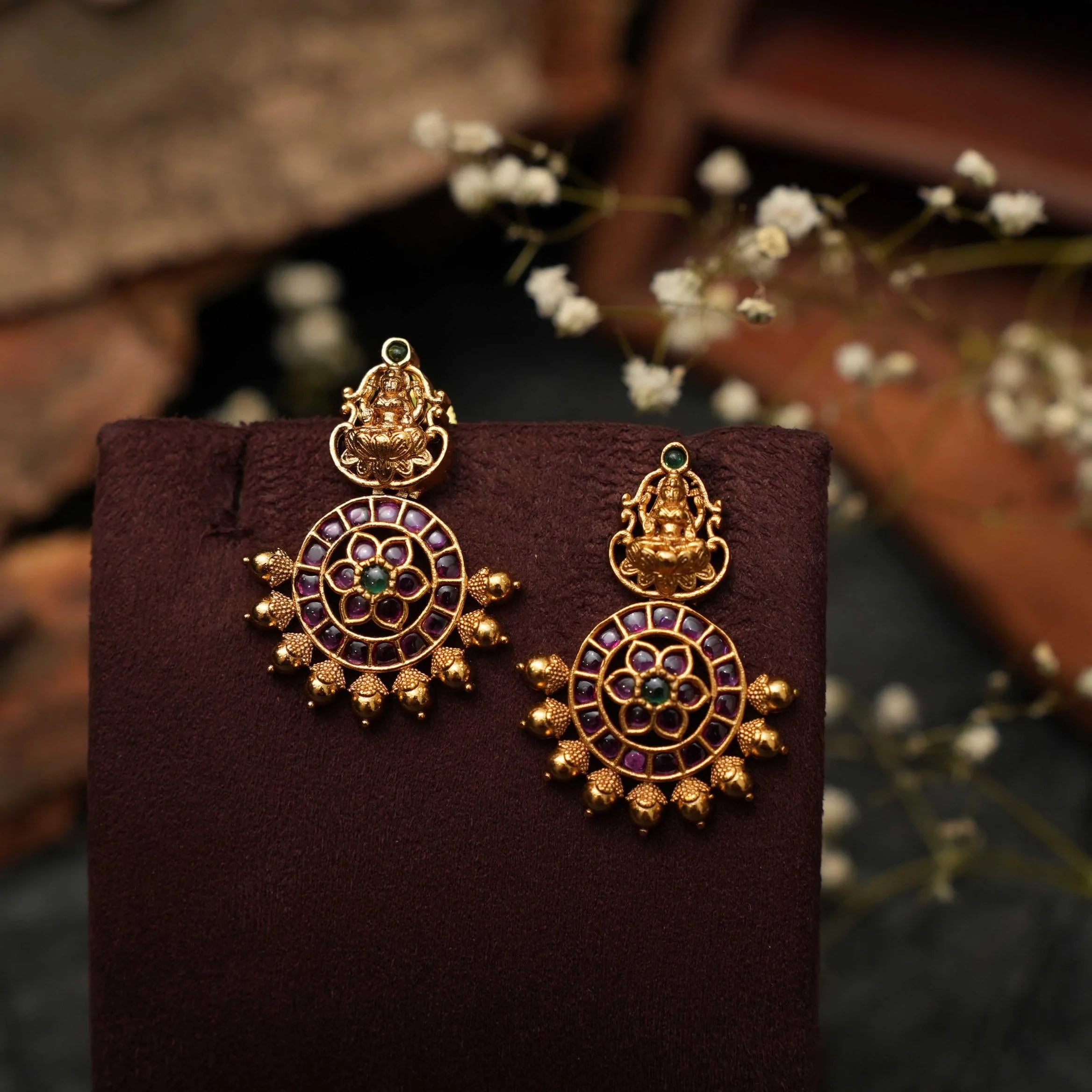 Merci Antique Earring - Red