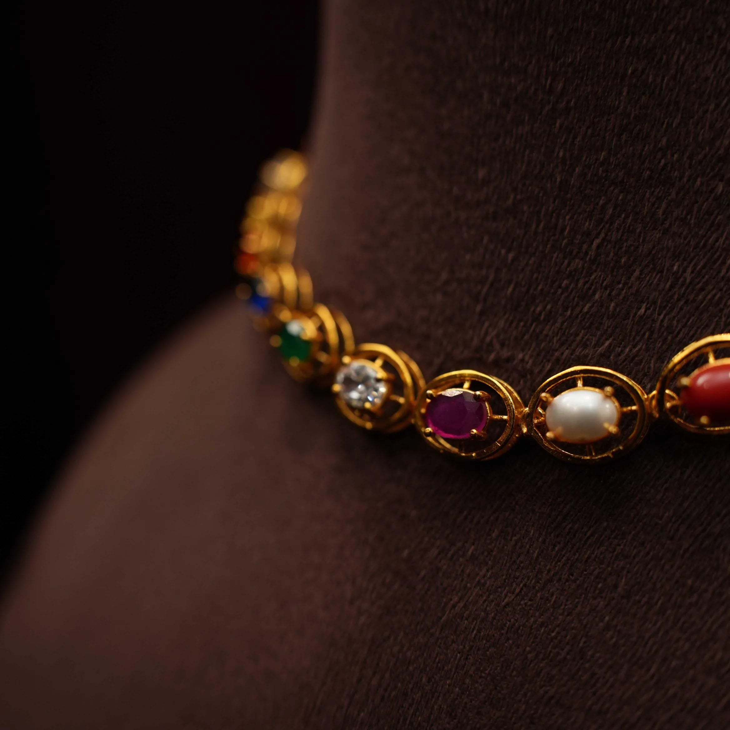 Mira Silver Necklace - Multicolor - Rimli Boutique