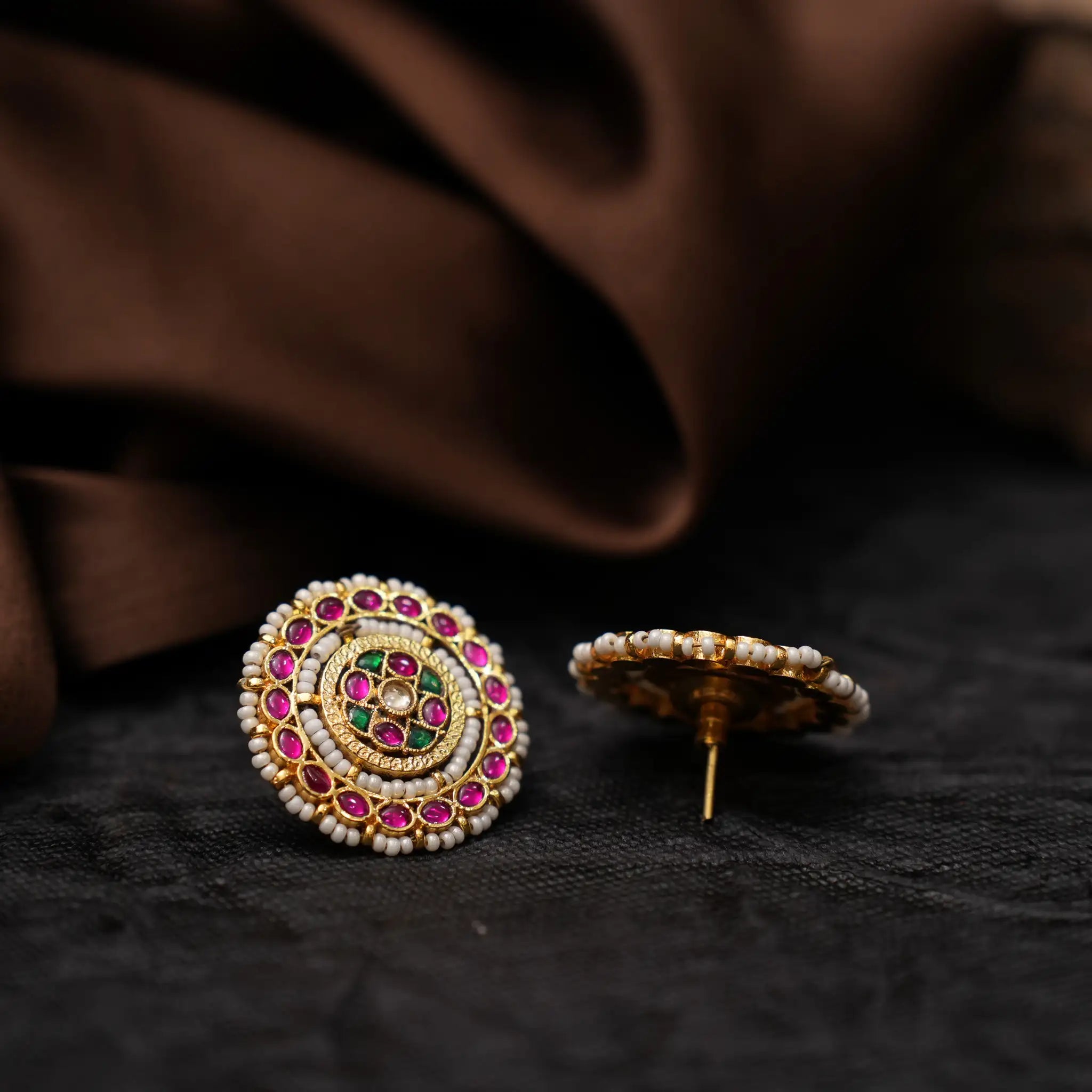Miraya Polki Ear Stud