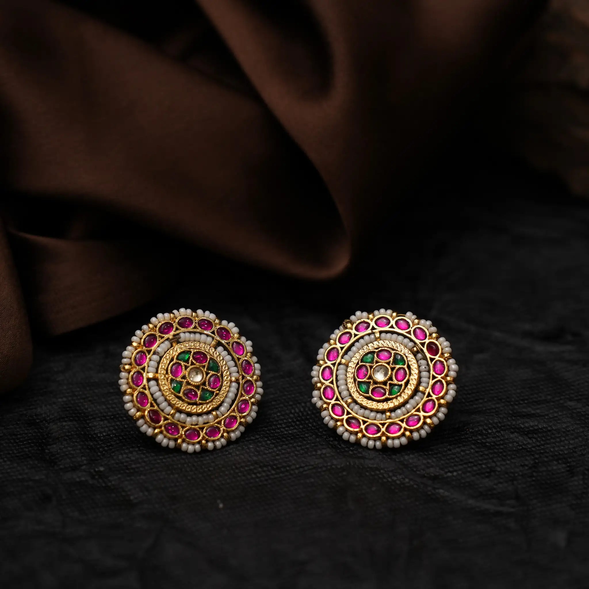 Miraya Polki Ear Stud