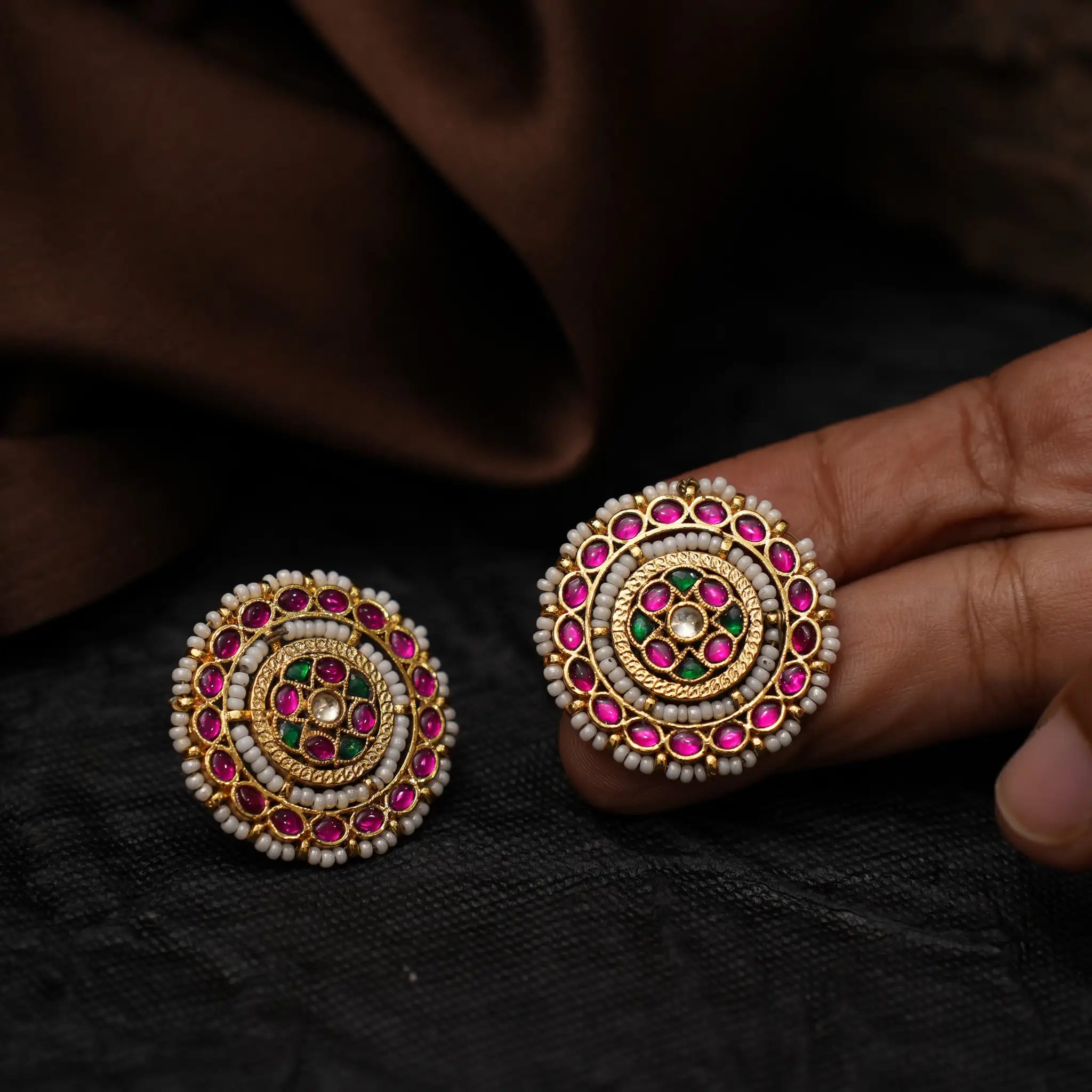 Miraya Polki Ear Stud
