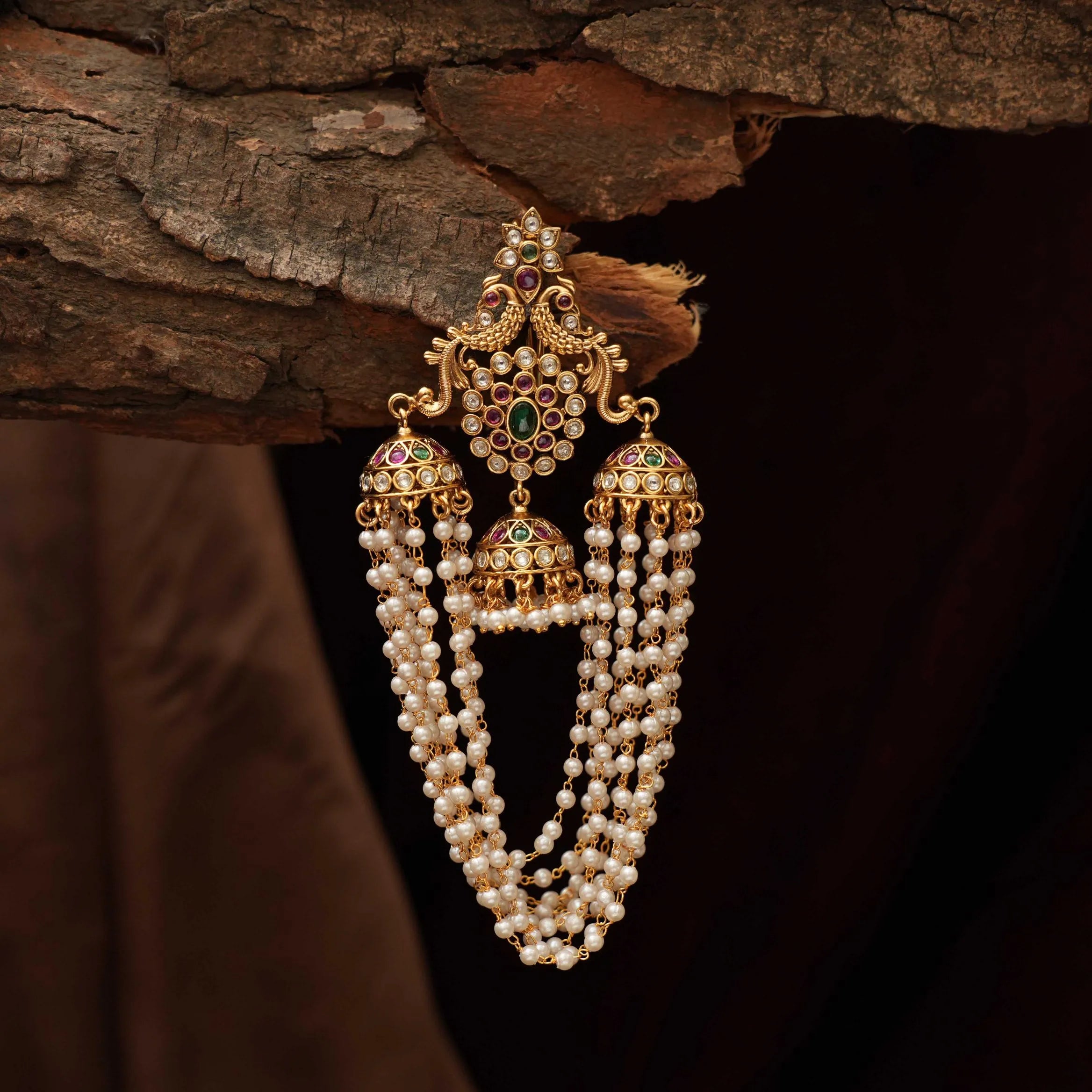 Mishti Antique Jadai Billai / Hair Brooch