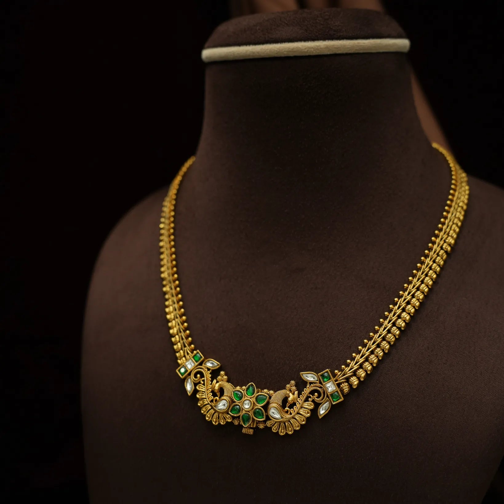 Mitra Antique Necklace - Green