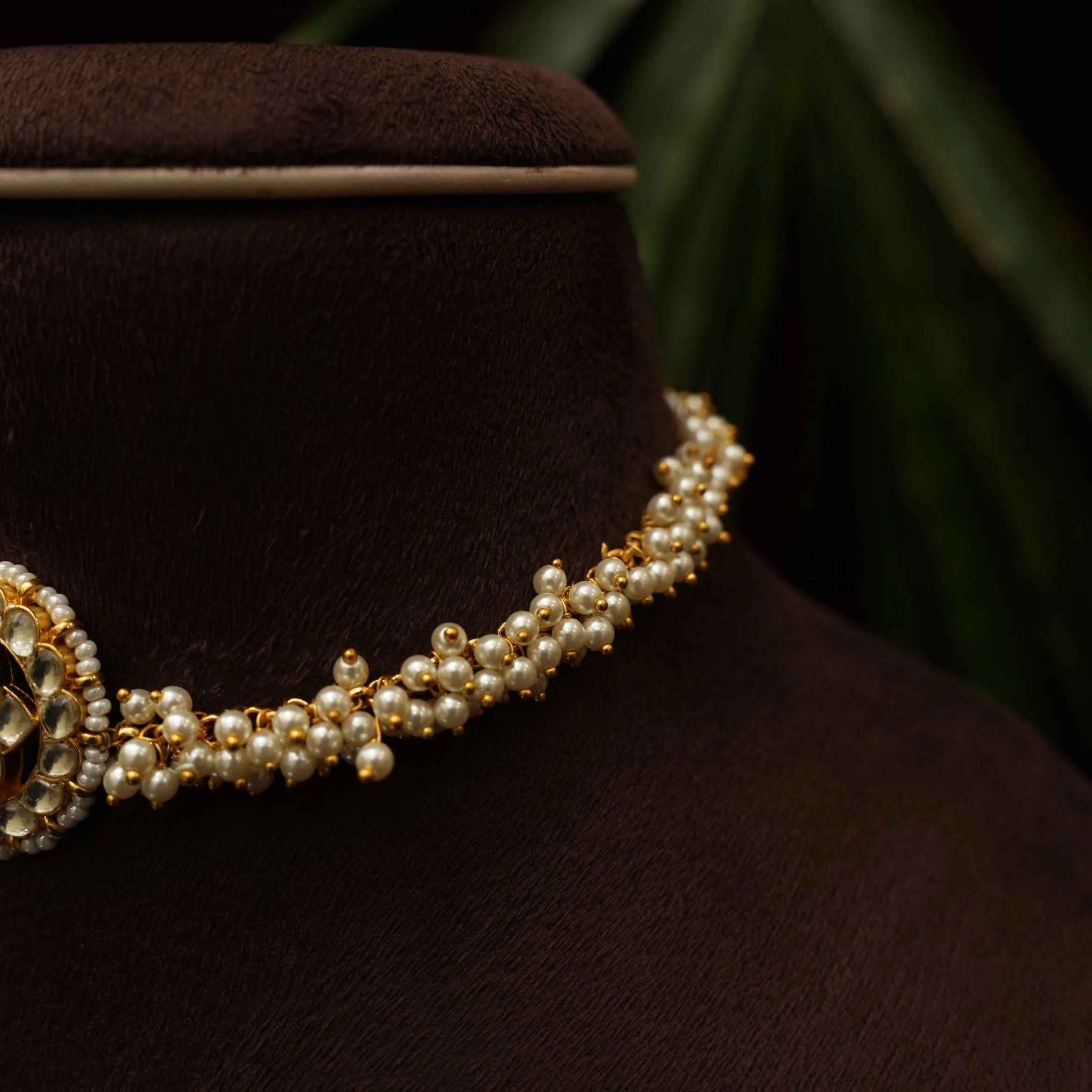 Mitra Polki Choker - Floral