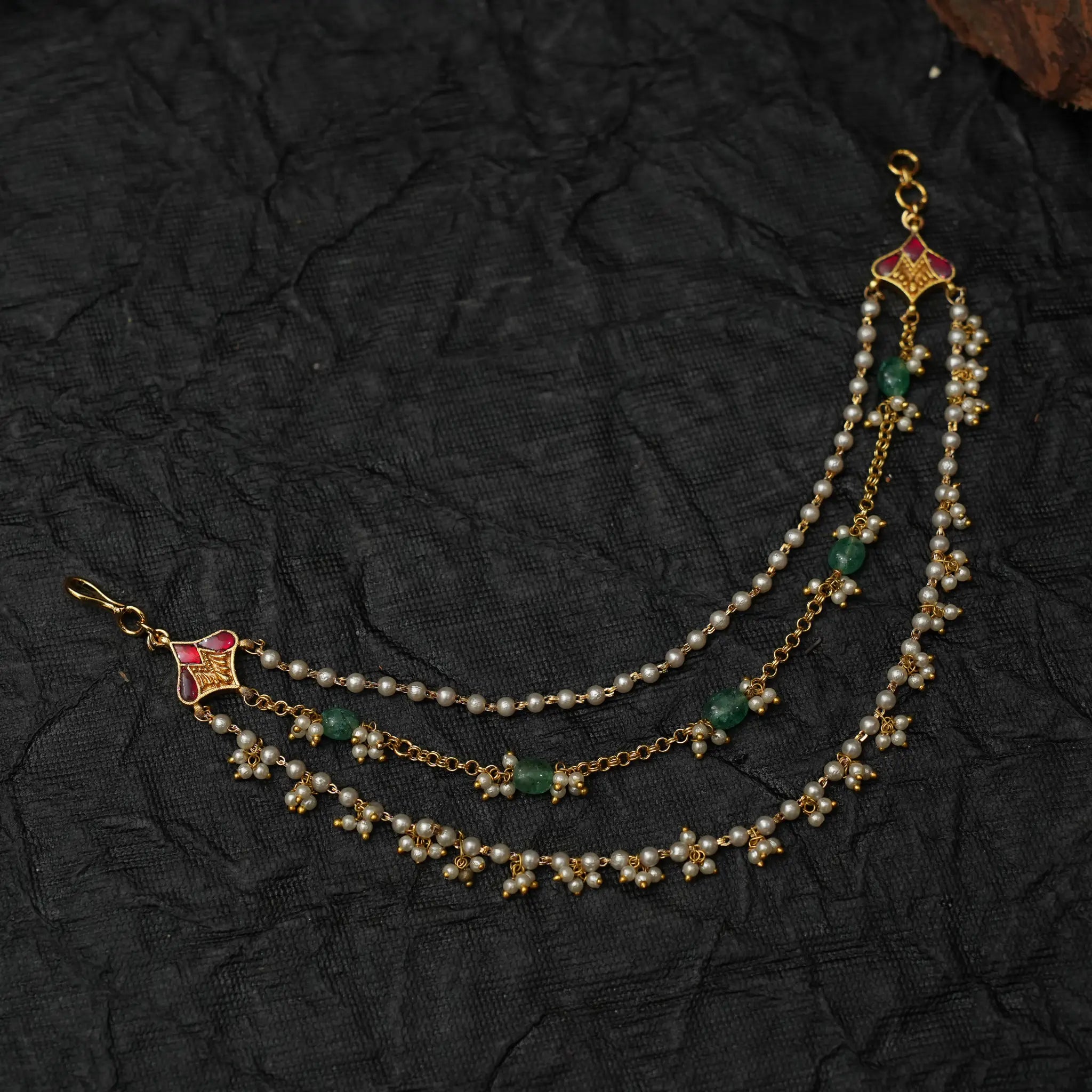 Mridhula Polki Ear Chain