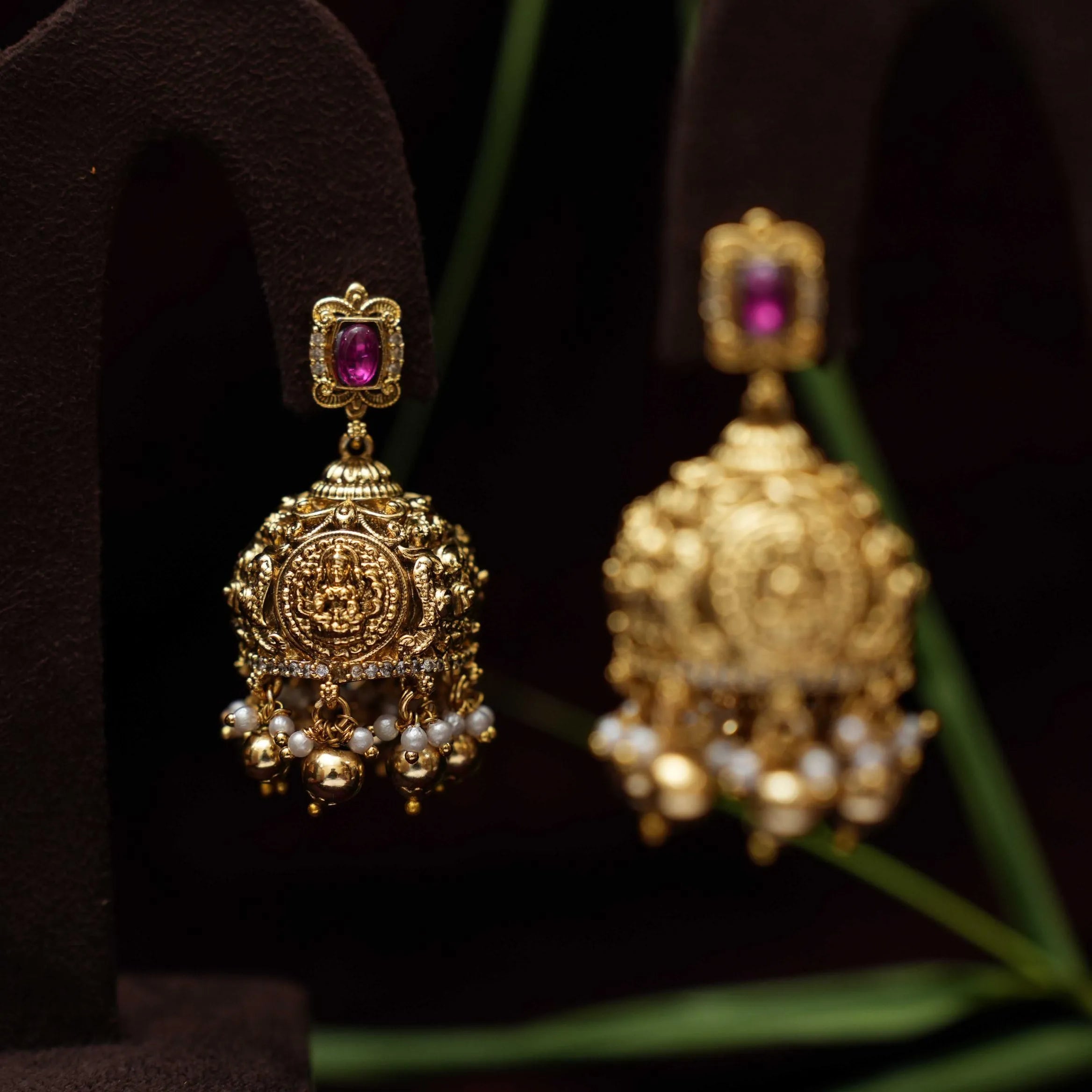 Myra Antique Jhumka Earrings