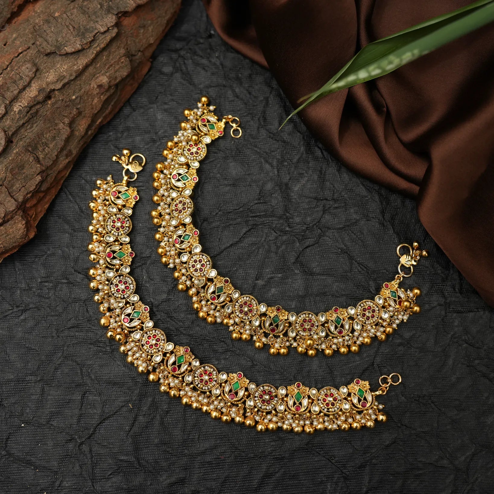 Naima Polki Anklets