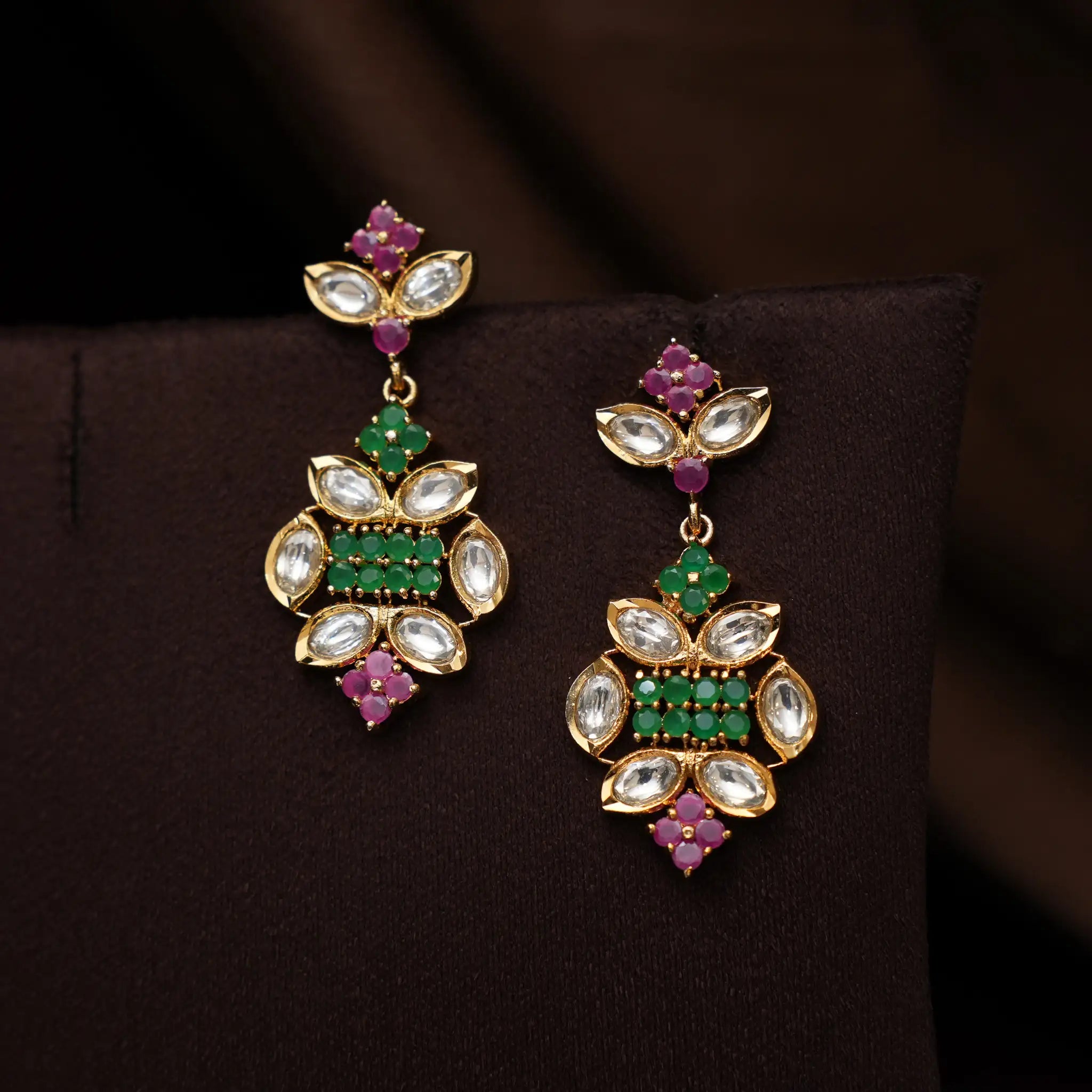 Naina Polki Necklace - Multicolor