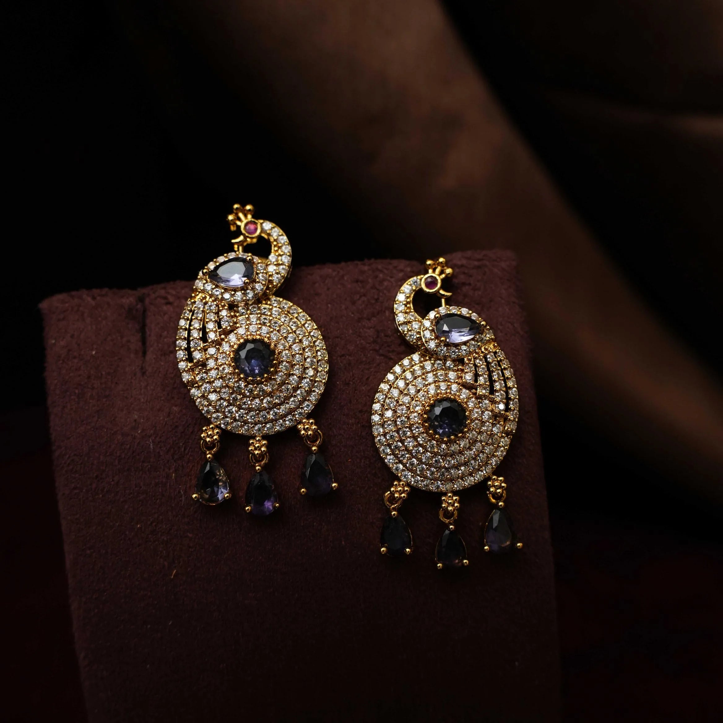 Naira Beaded Necklace - Purple