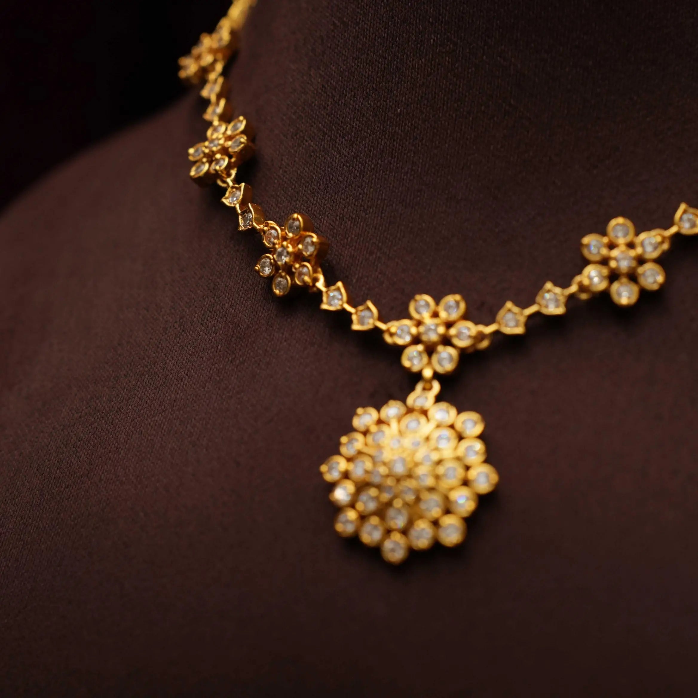 Nakashtra Silver Necklace - White