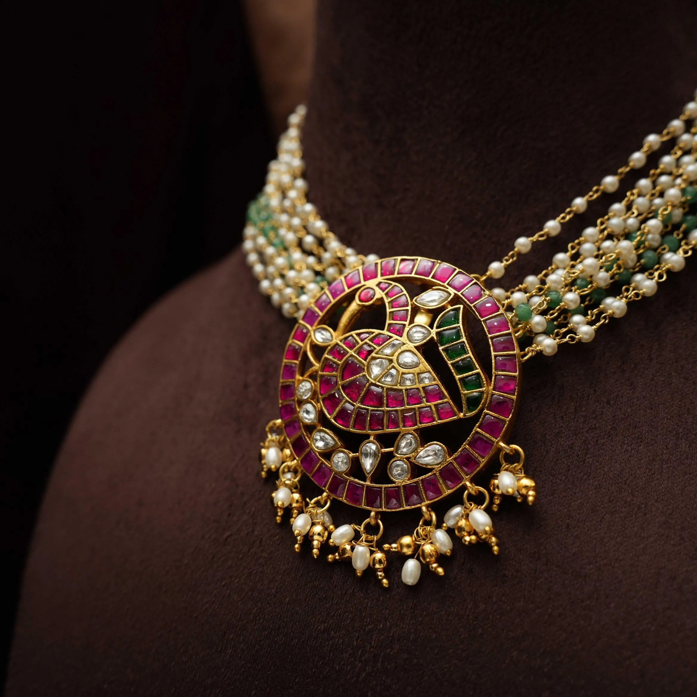 Nami Pearl Polki Choker