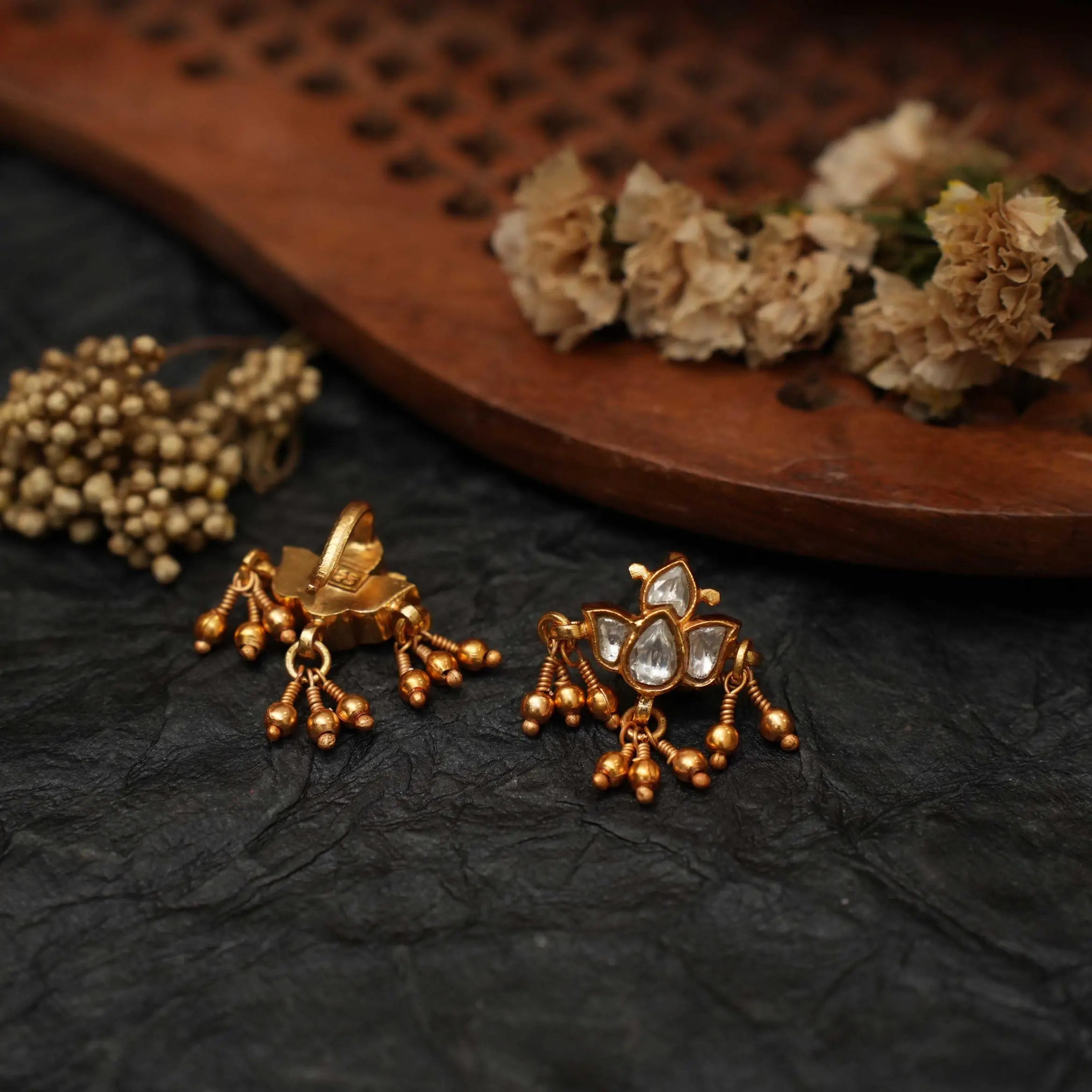 Nayana Silver Bugadi Ear Cuff - Rani