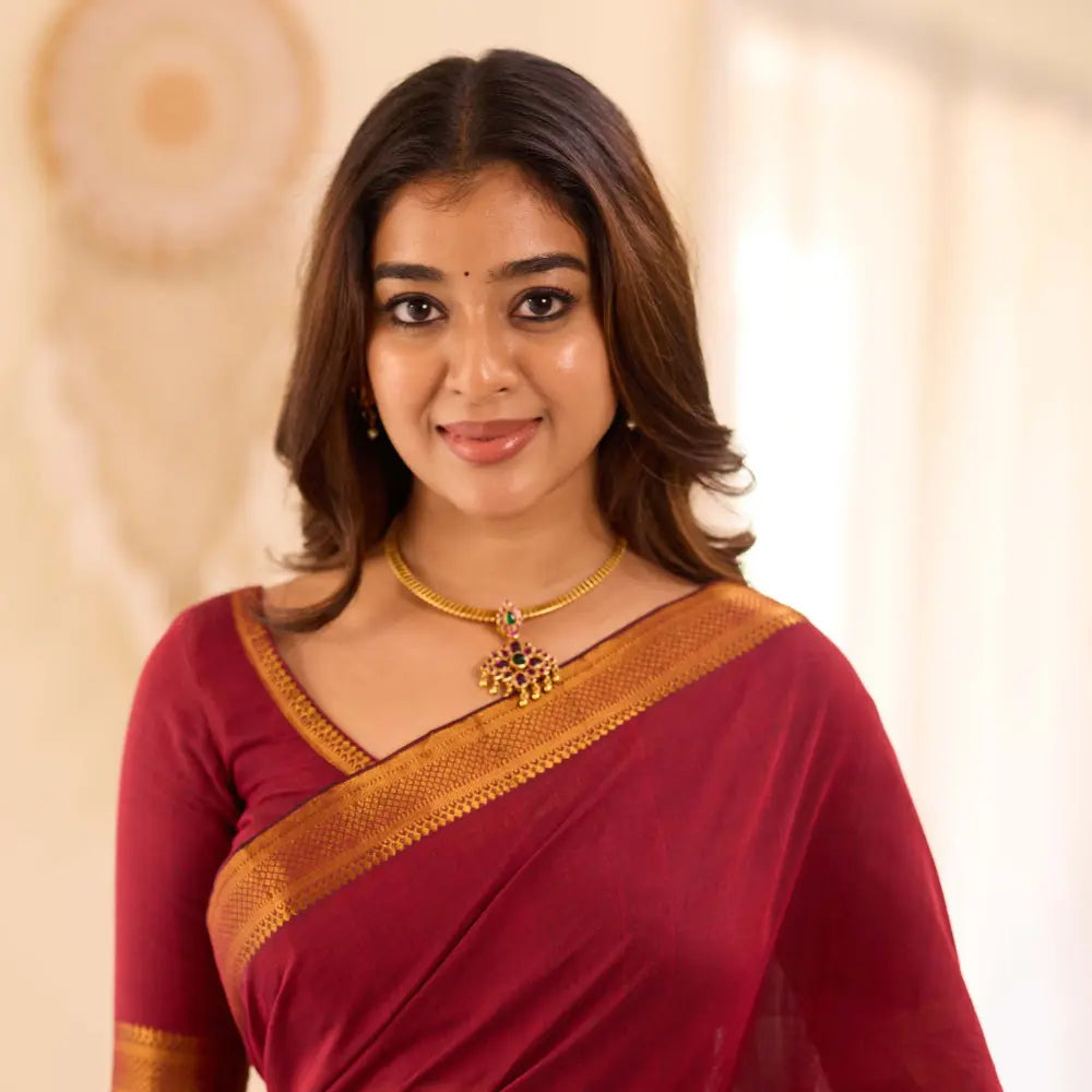 Nethra Silver Hasli Necklace - Vaishali