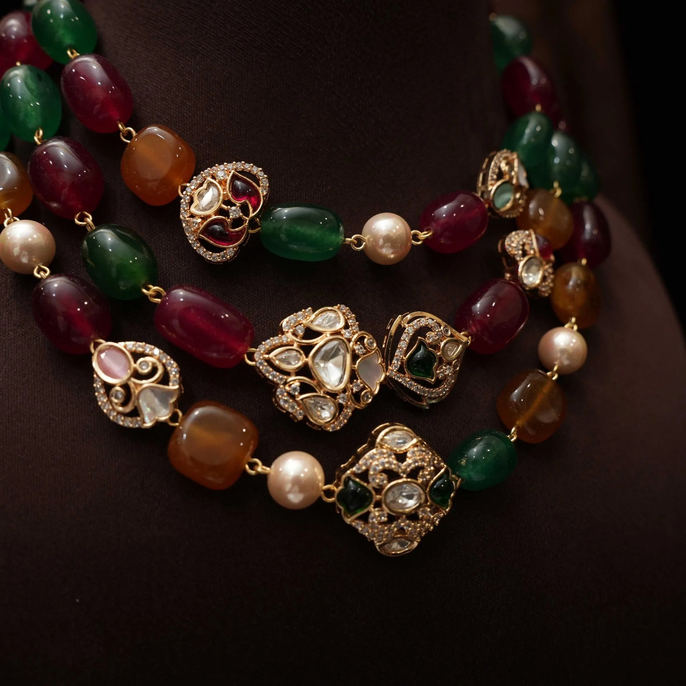 Neven Beaded Kundan Necklace