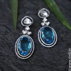 Talika Earrings - Blue - Rimli Boutique