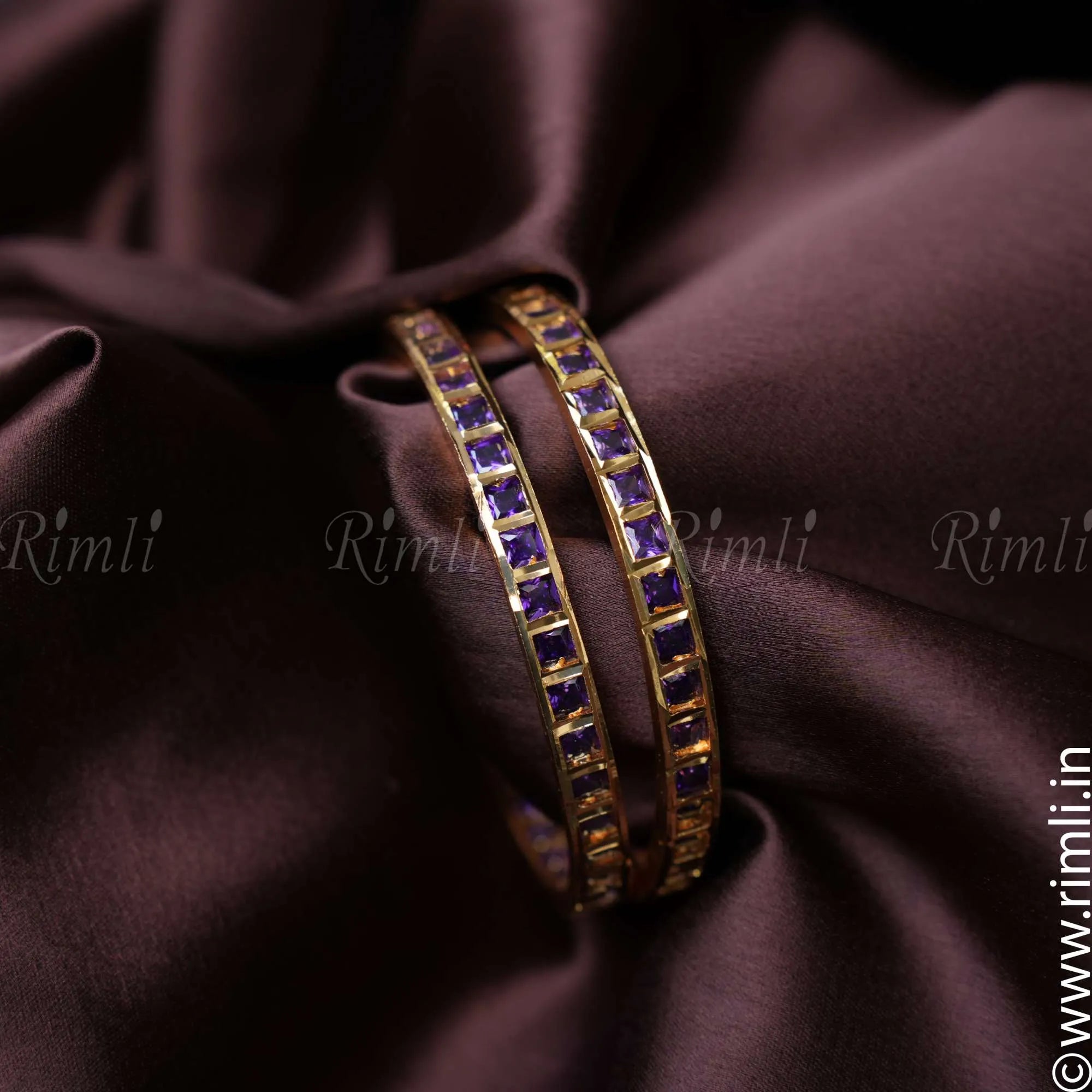 Ragaa Stone Bangles - Lilac - Rimli Boutique