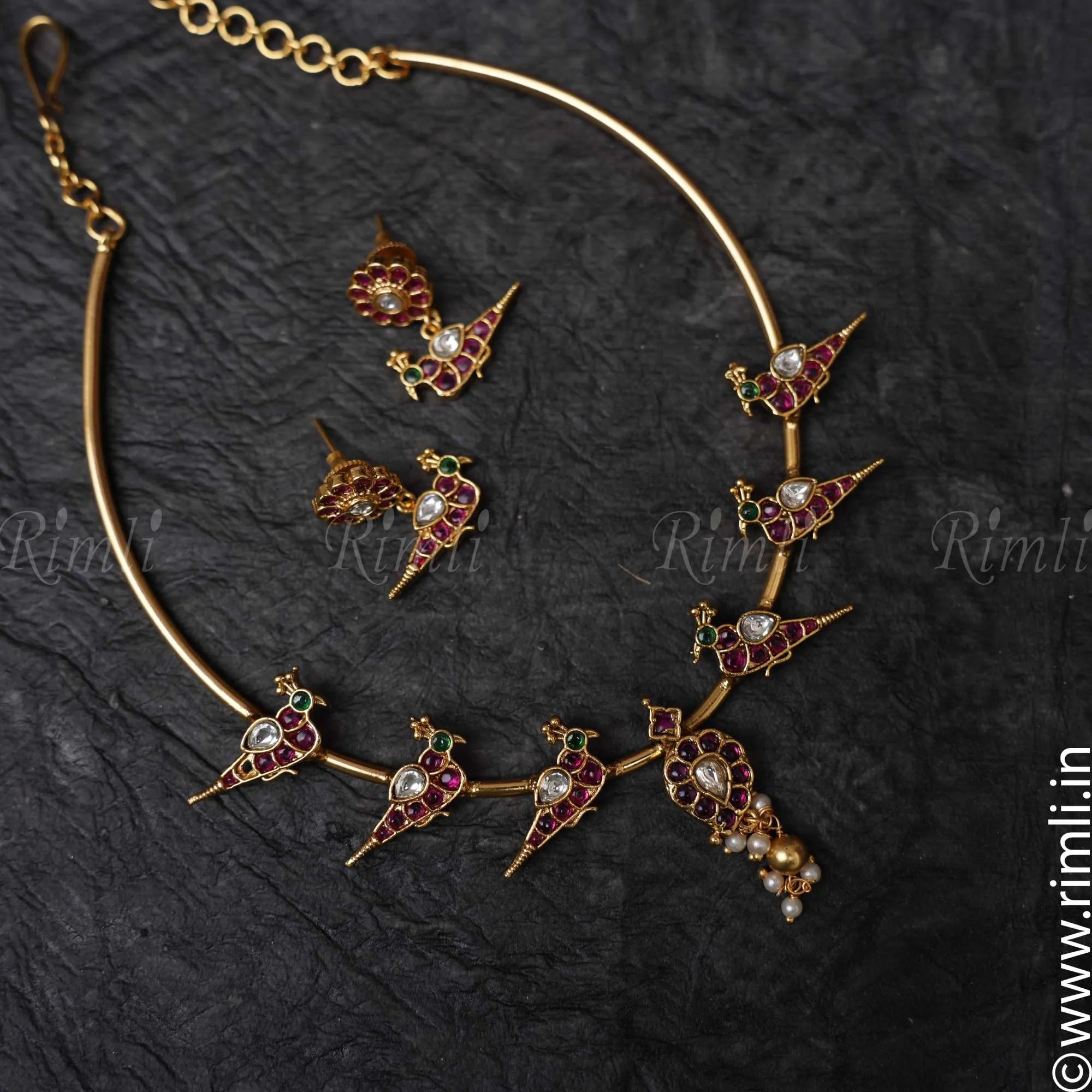 Sita Hasli Necklace - Mayil - Rimli Boutique