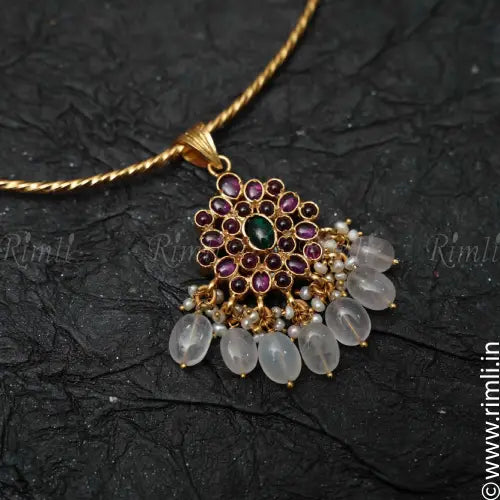 Jyoti Silver Reversible Necklace - Rimli Boutique