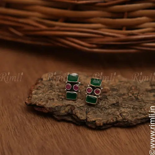 Sruti Silver Ear Stud - Rimli Boutique