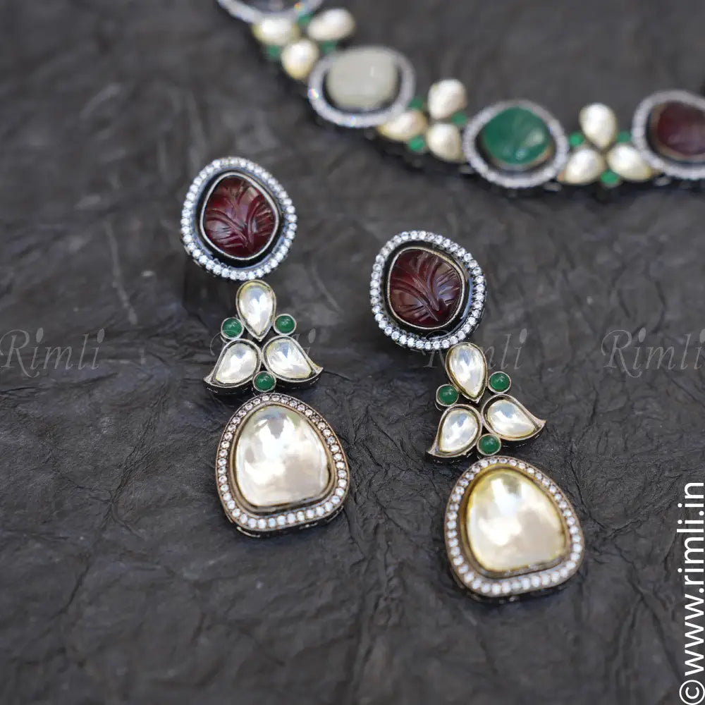 Vedika Victorian Kundan Necklace - Rimli Boutique