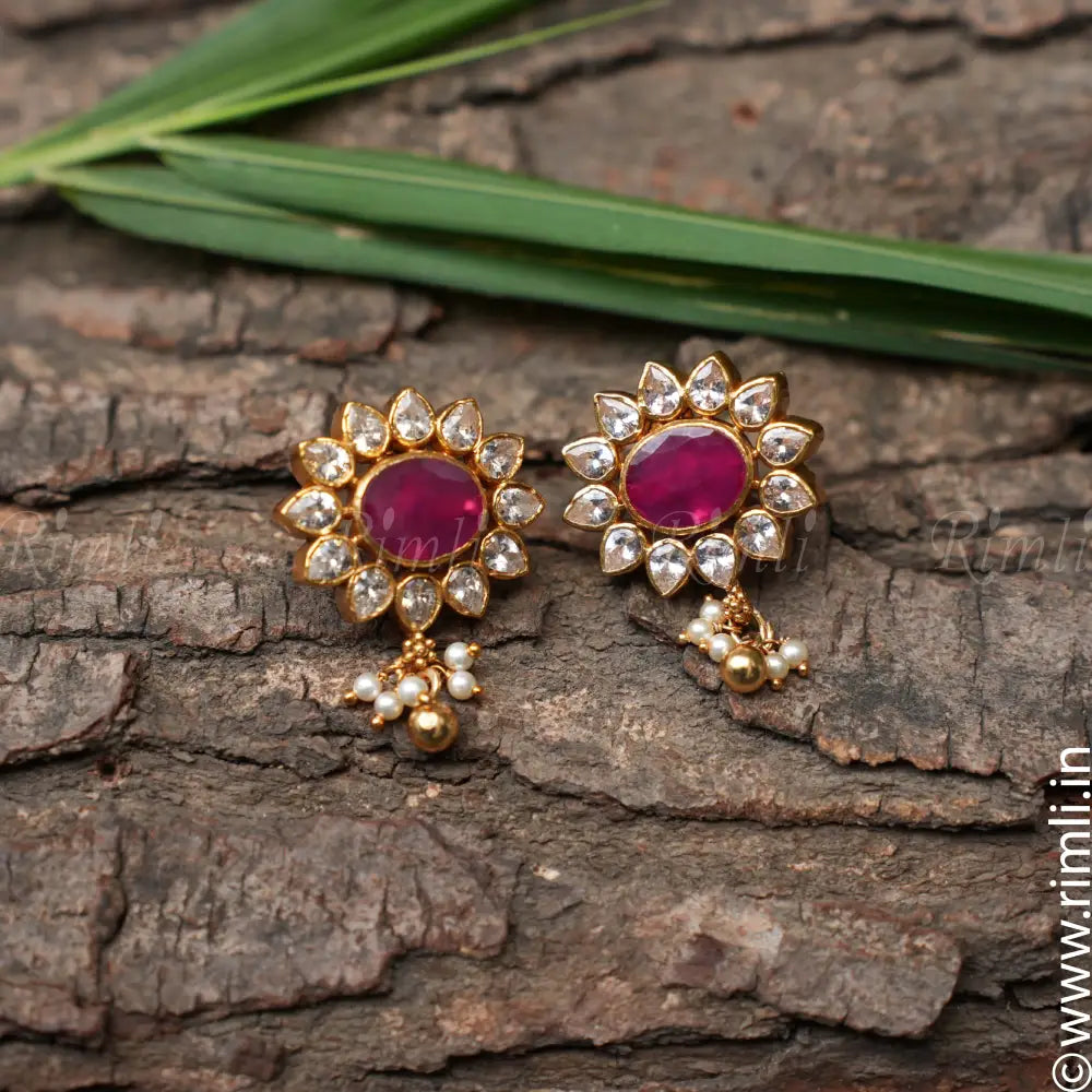 Hema Silver Ear Stud - Rimli Boutique