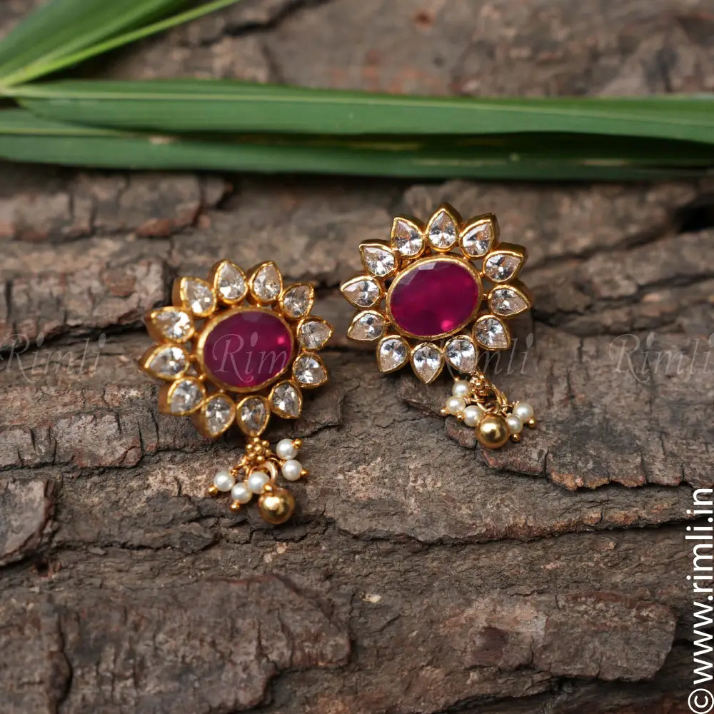 Hema Silver Ear Stud - Rimli Boutique