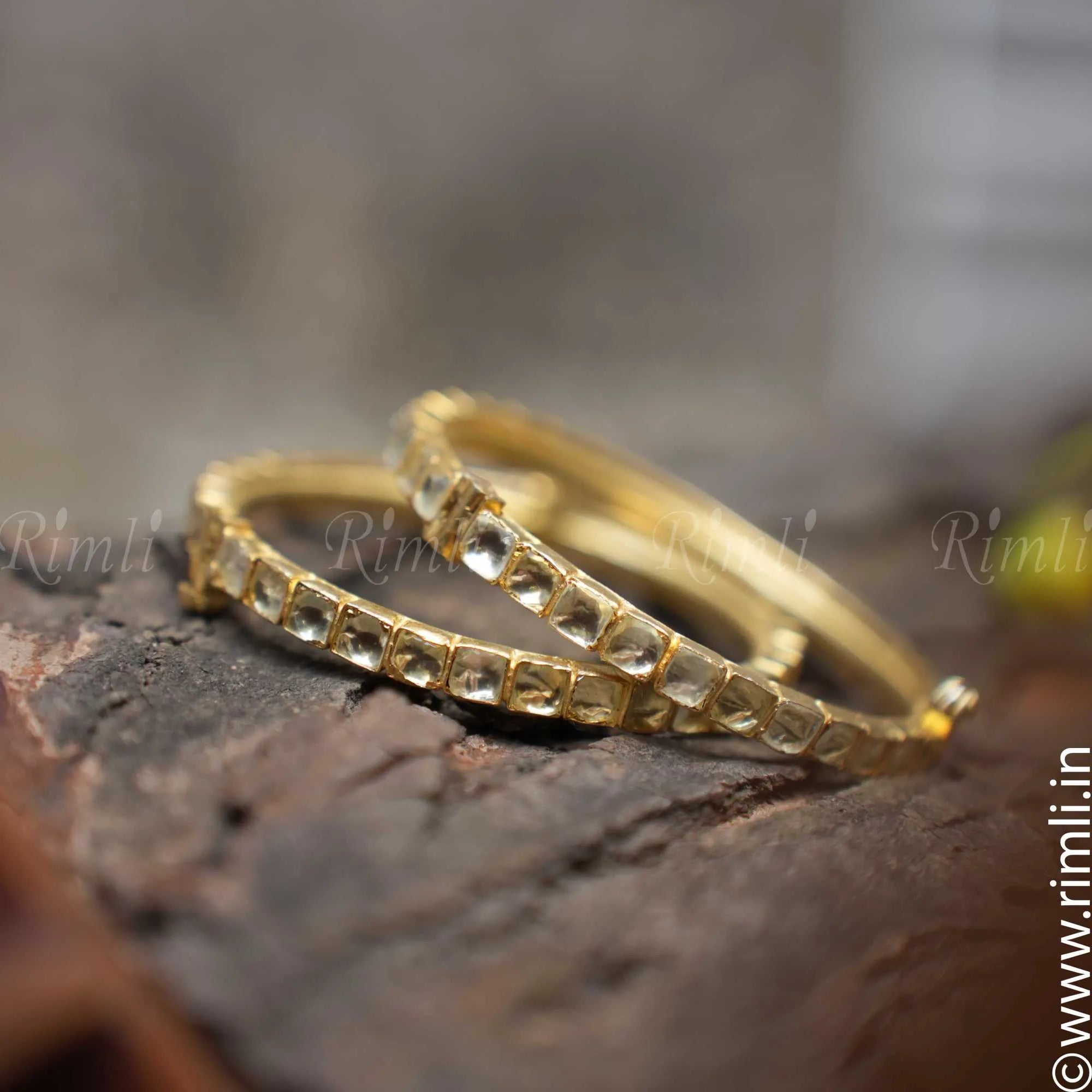 Golden Polki Bangles - Rimli Boutique