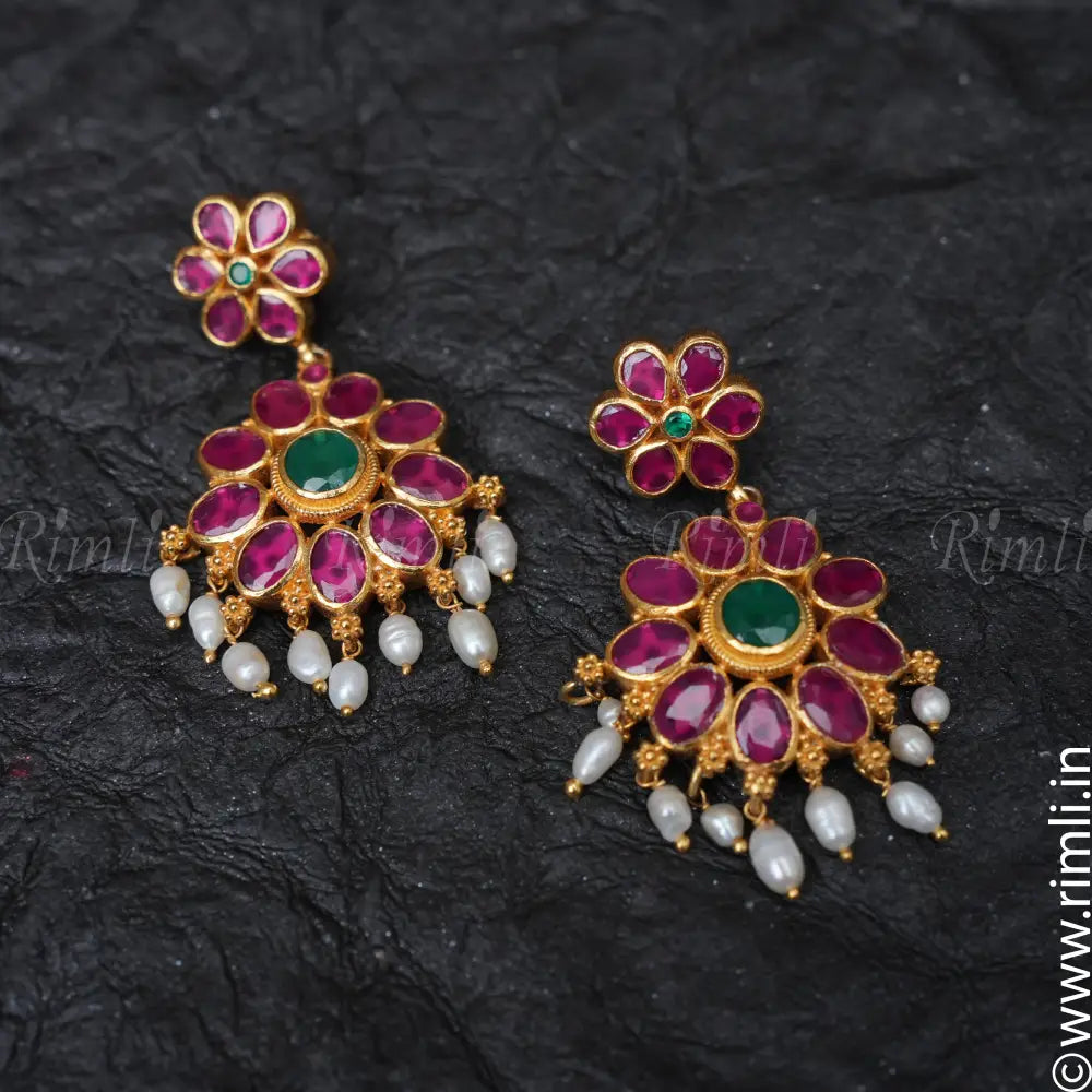 Nehal Silver Earrings - Rimli Boutique
