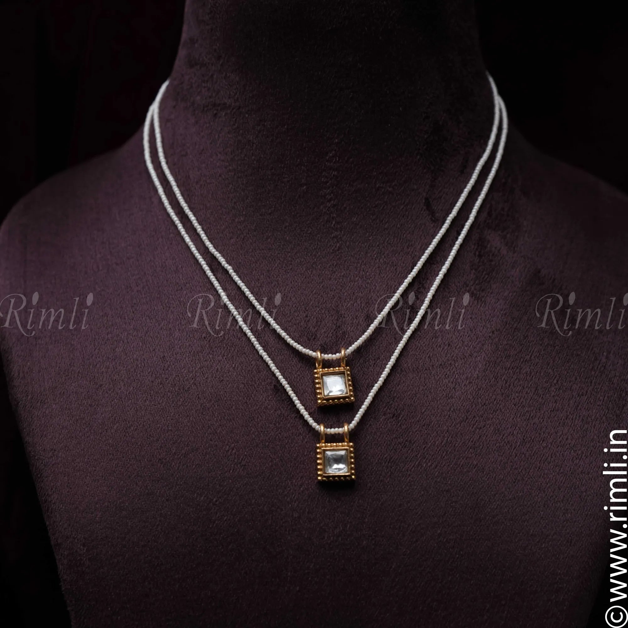 Layered Pearl Chain - Rimli Boutique