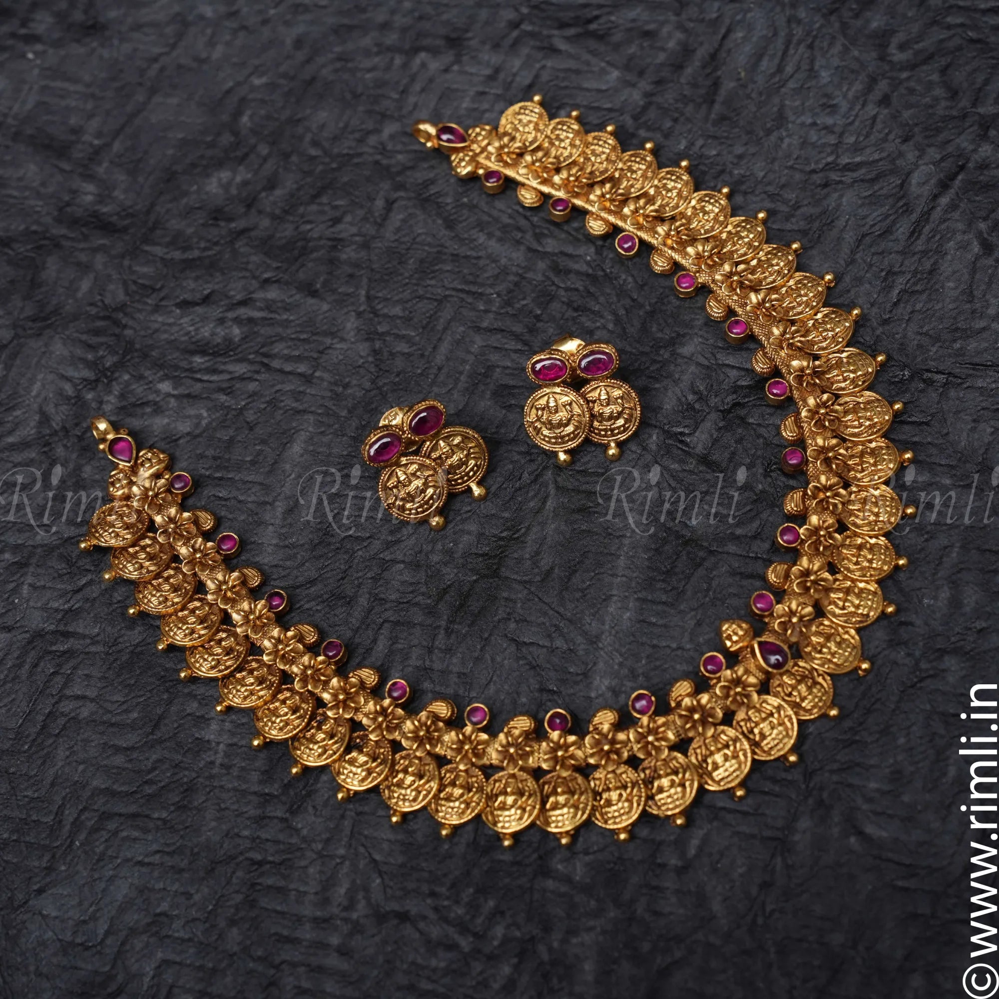 Silver Coin Necklace Set - Rimli Boutique