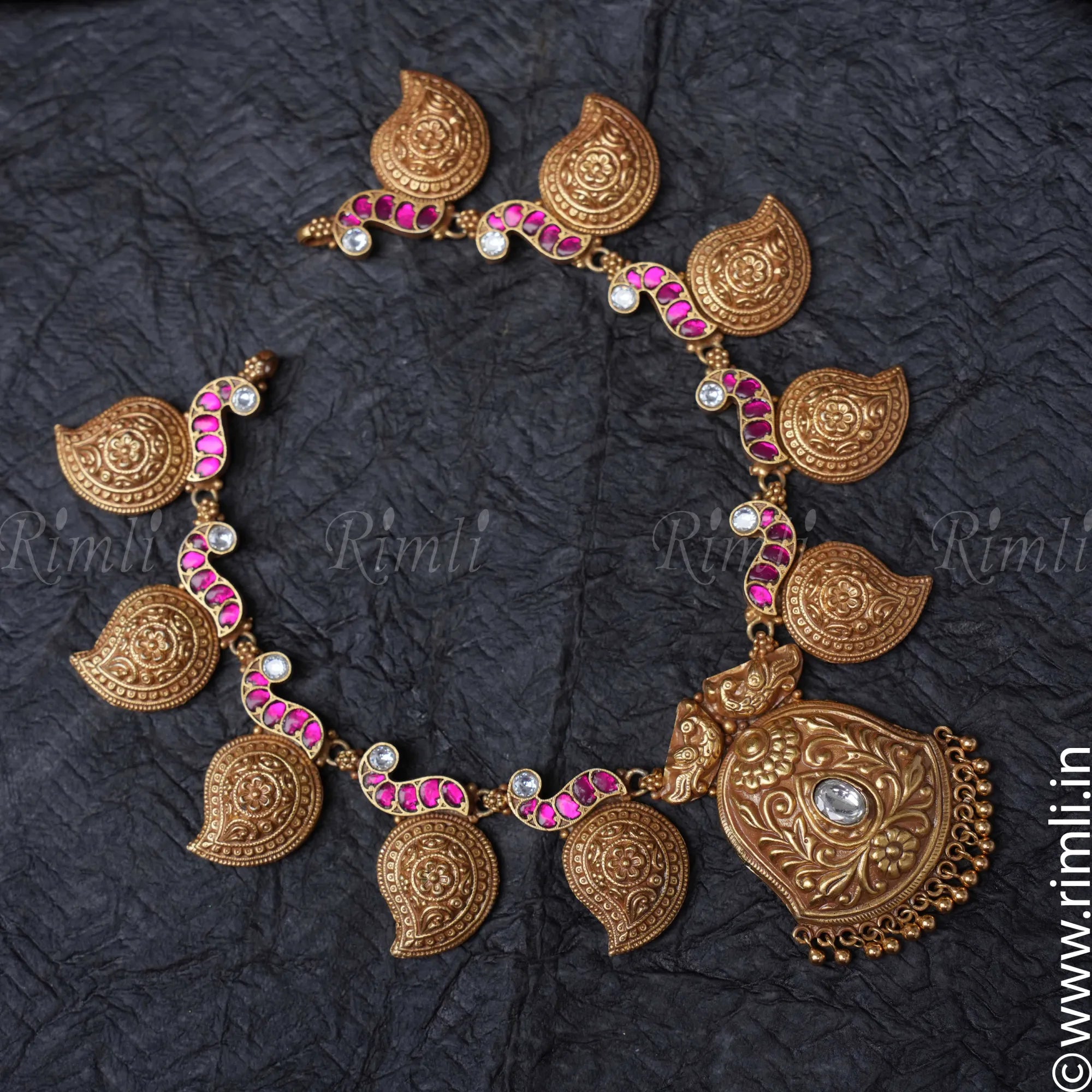 Deeksha Silver Necklace - Rimli Boutique