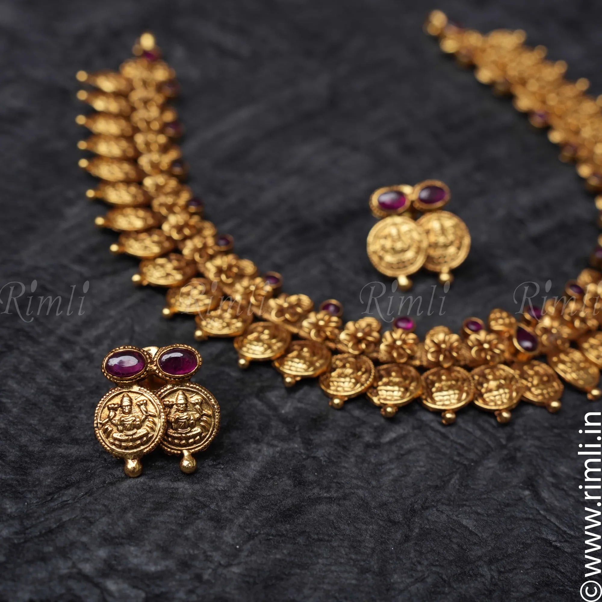 Silver Coin Necklace Set - Rimli Boutique