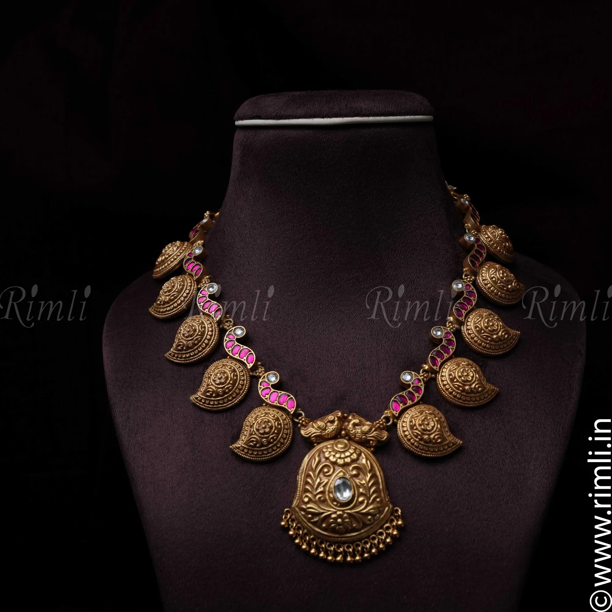 Deeksha Silver Necklace - Rimli Boutique