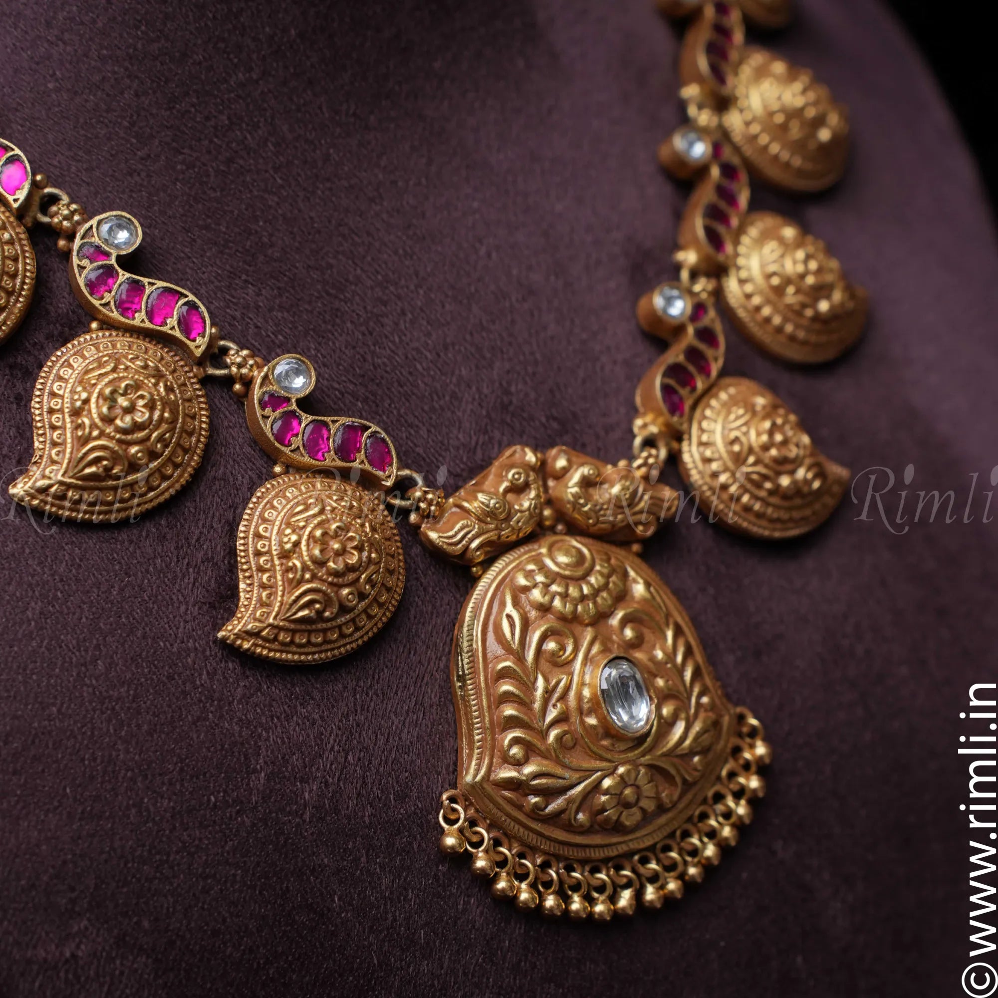 Deeksha Silver Necklace - Rimli Boutique