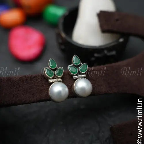 Rani Silver Ear Stud - Rimli Boutique
