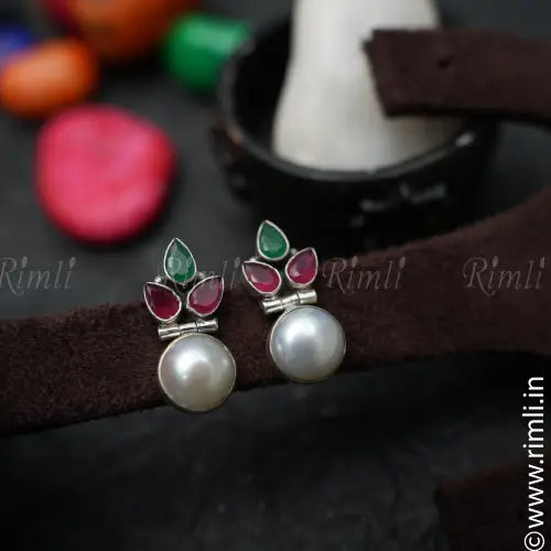 Rani Silver Ear Stud - Rimli Boutique