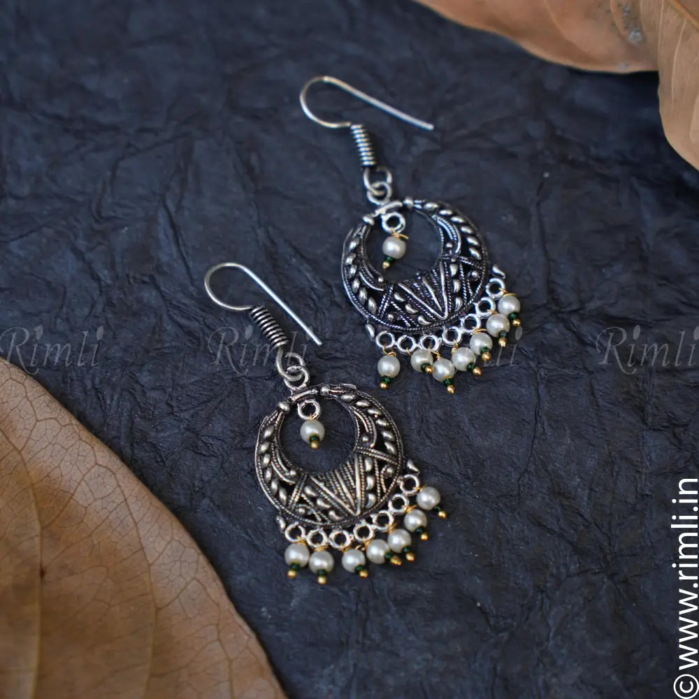 Shakti Hoop Earrings - Green - Rimli Boutique