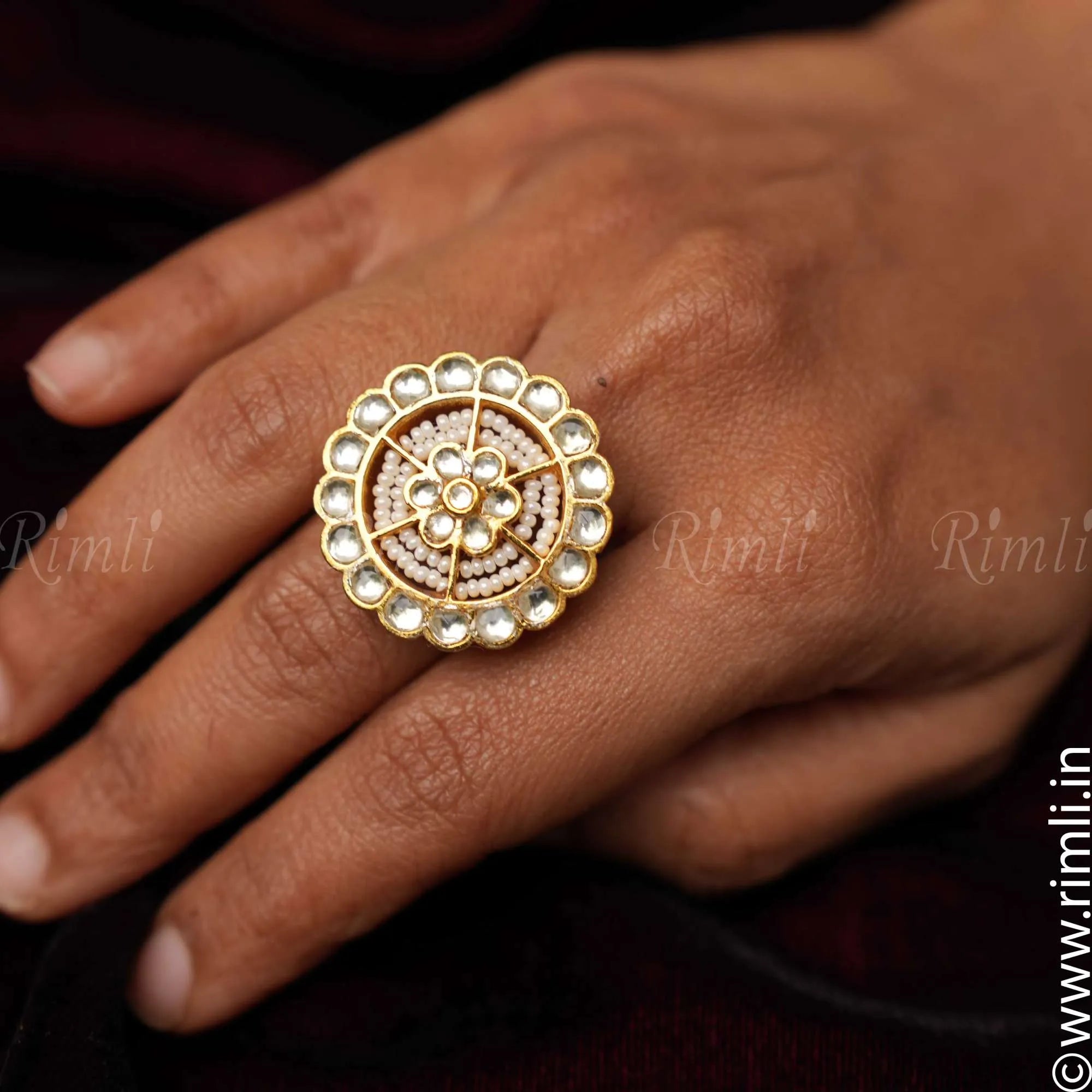 Ethnic Polki Ring - Rimli Boutique