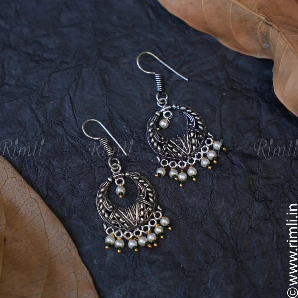 Shakti Hoop Earrings - Green - Rimli Boutique