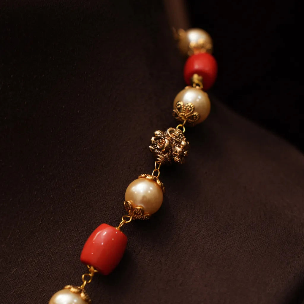 Nilima Antique Coral Necklace