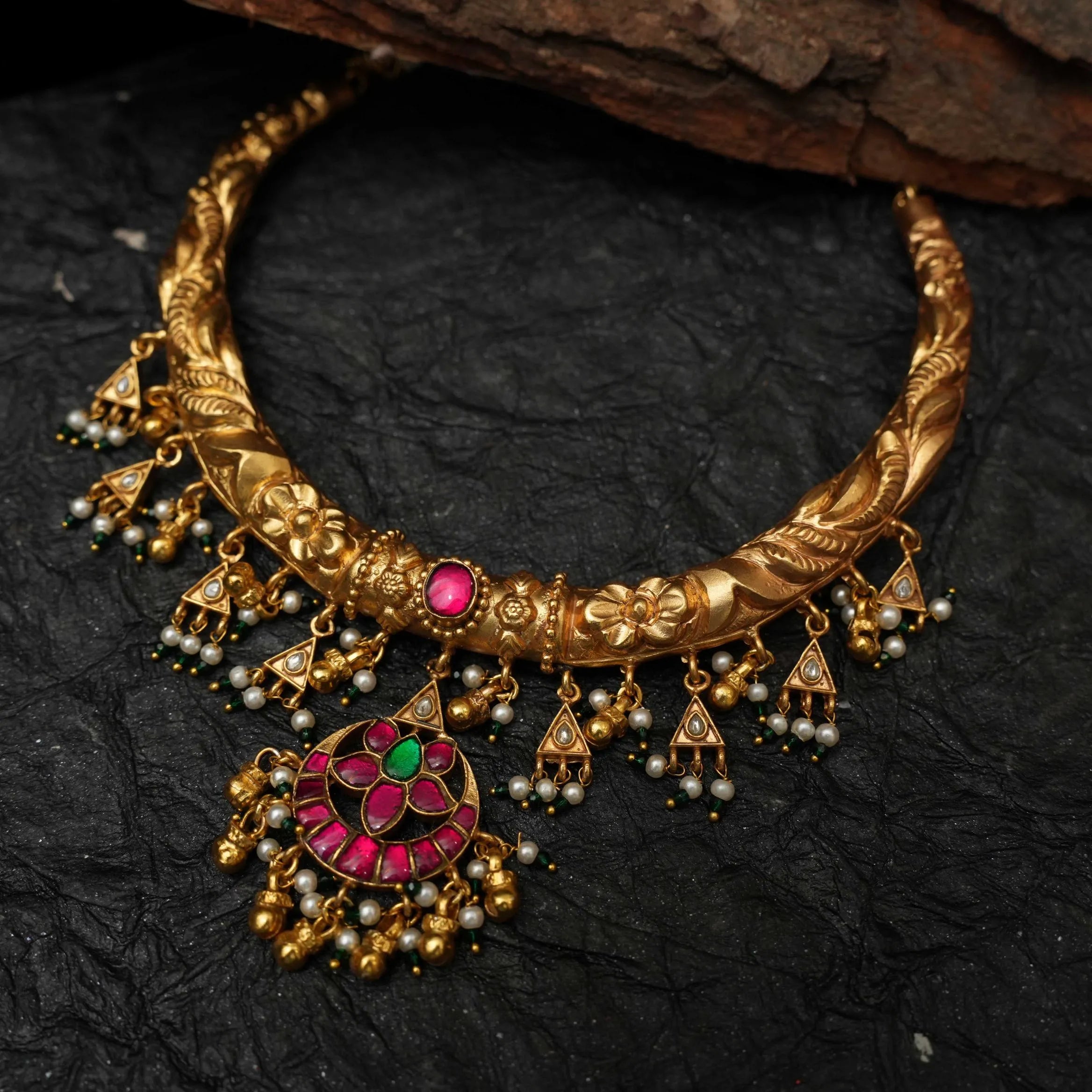 Nimisha Antique Hasli Necklace