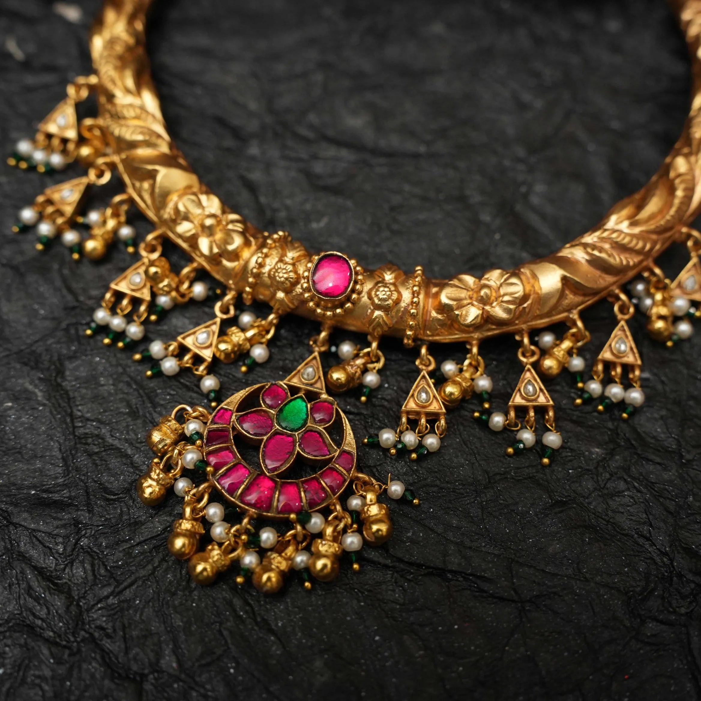 Nimisha Antique Hasli Necklace