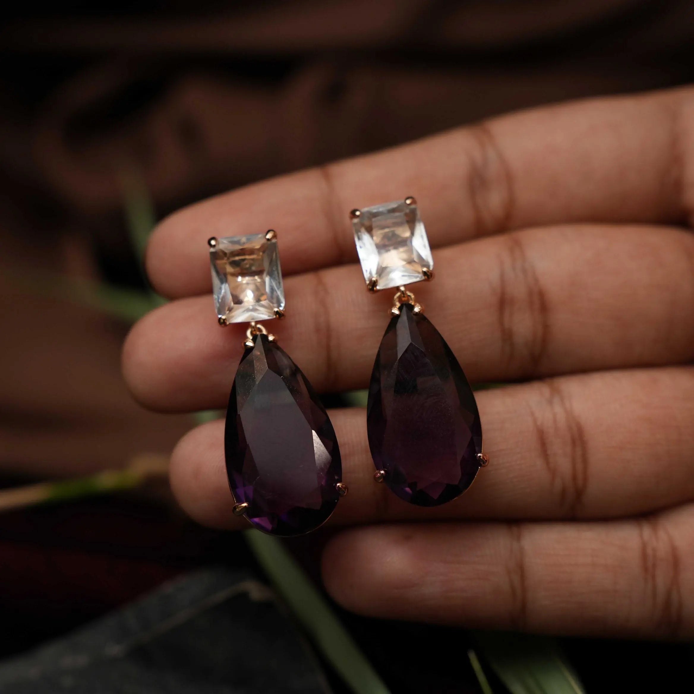 Nina Zircon Designer Earrings