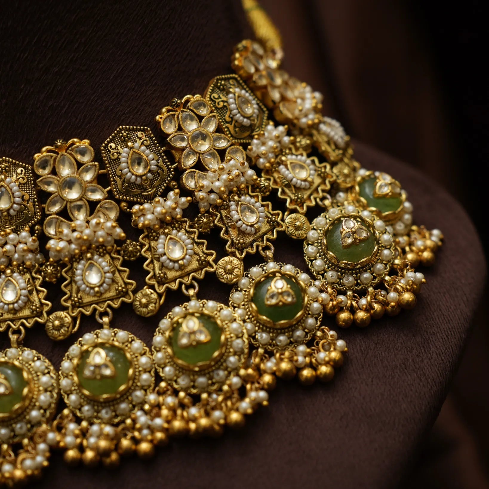 Nithila Polki Statement Necklace