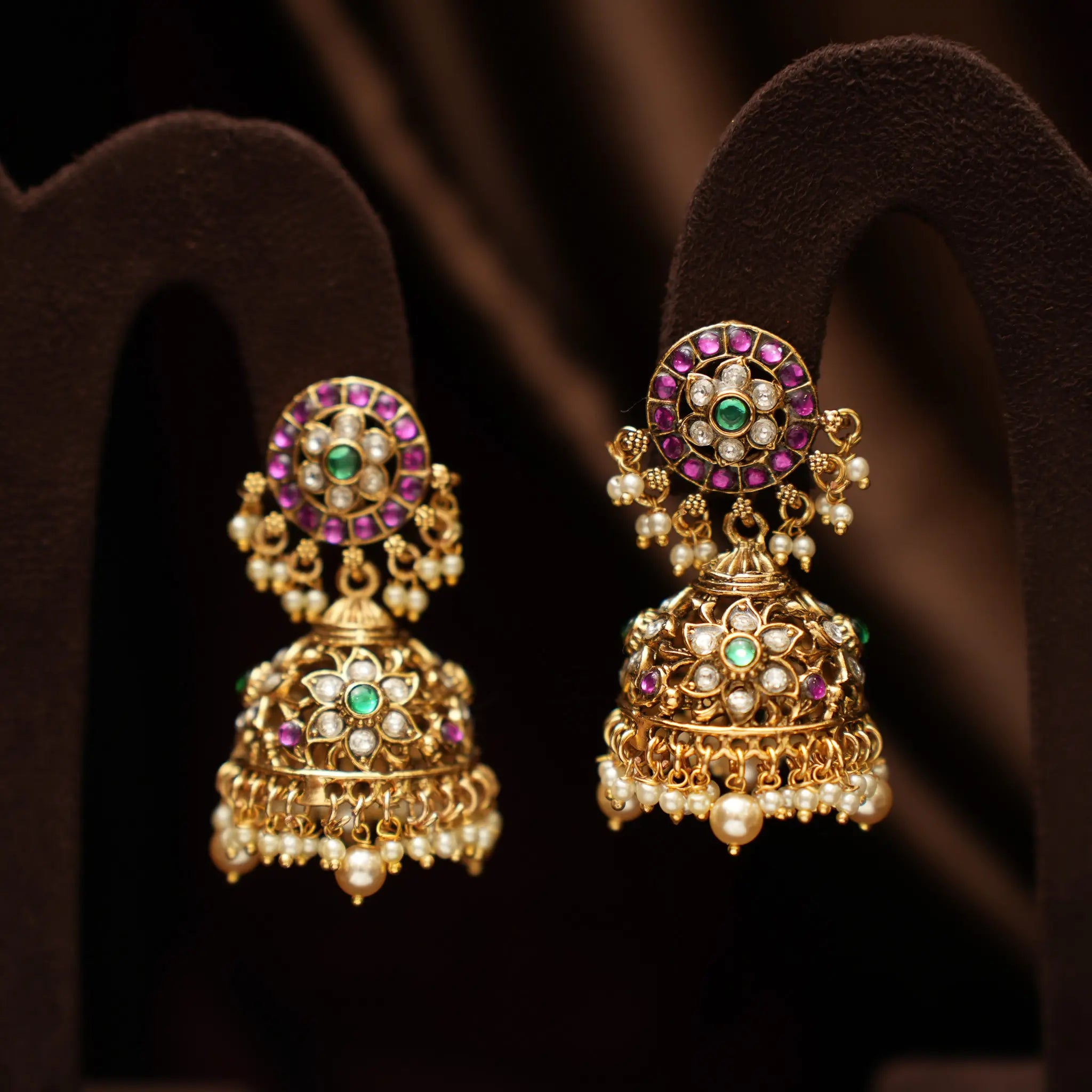 Niyara Antique Jhumka Earrings