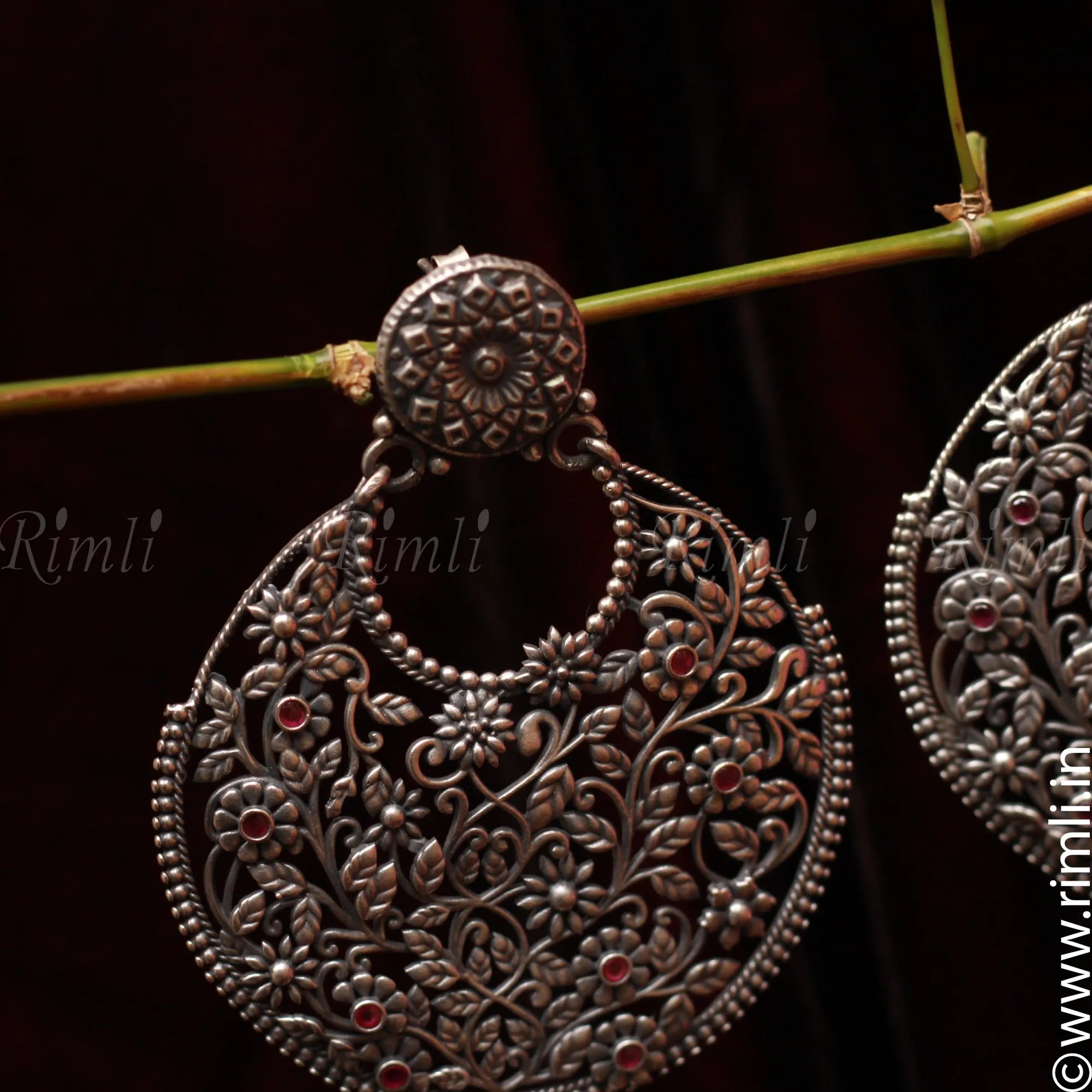 Oxidised Filgree Earring - Rimli Boutique