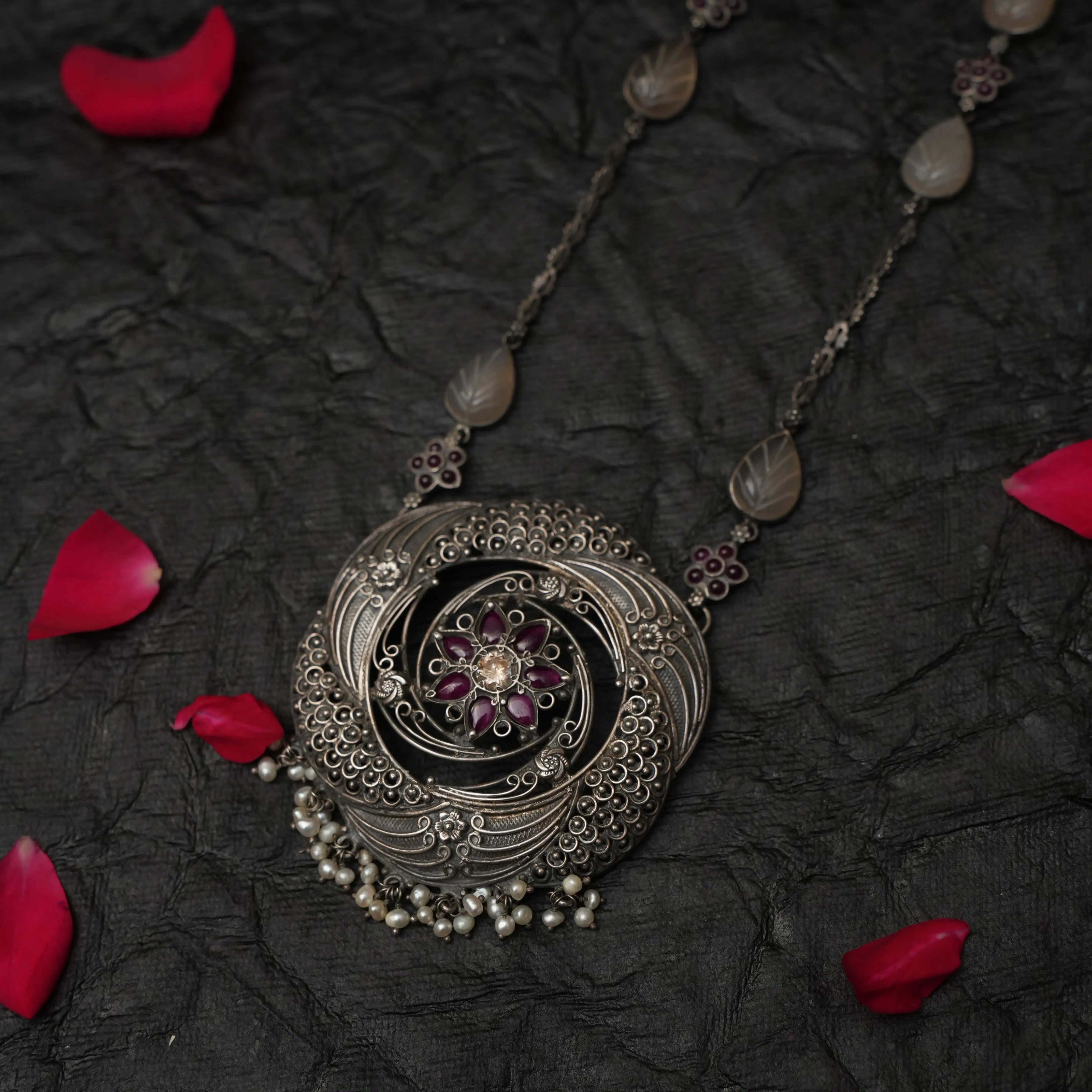Oxidised Silver Chain