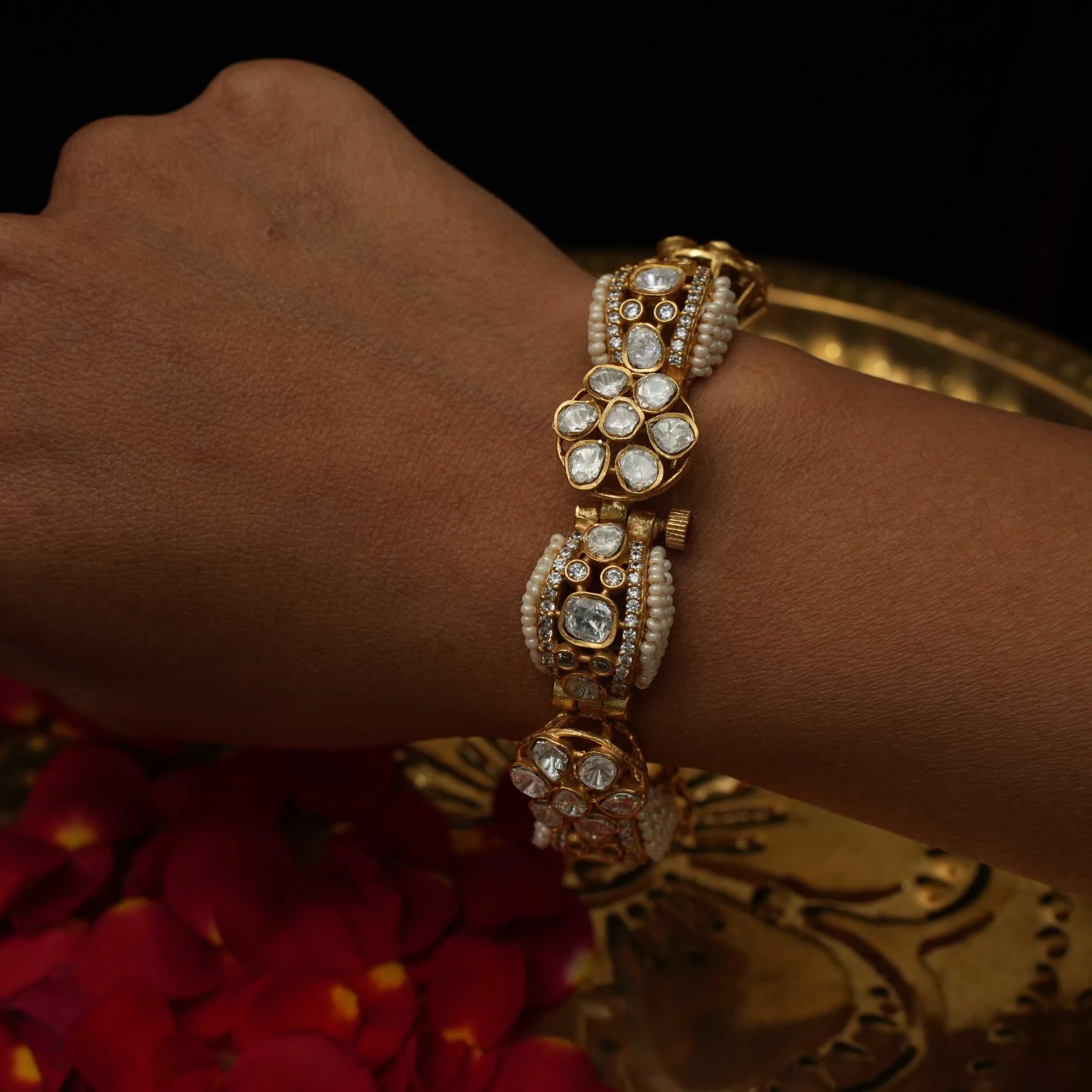 Paawni Polki Pearl Bracelet