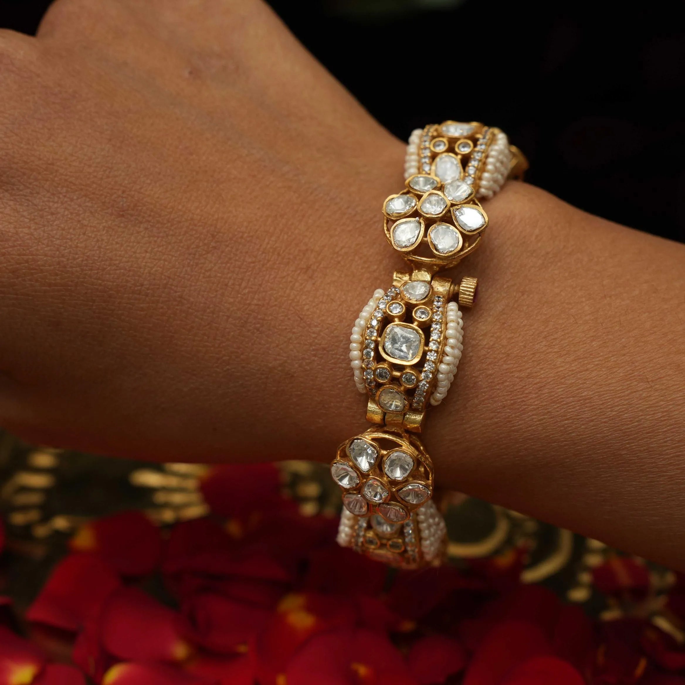 Paawni Polki Pearl Bracelet